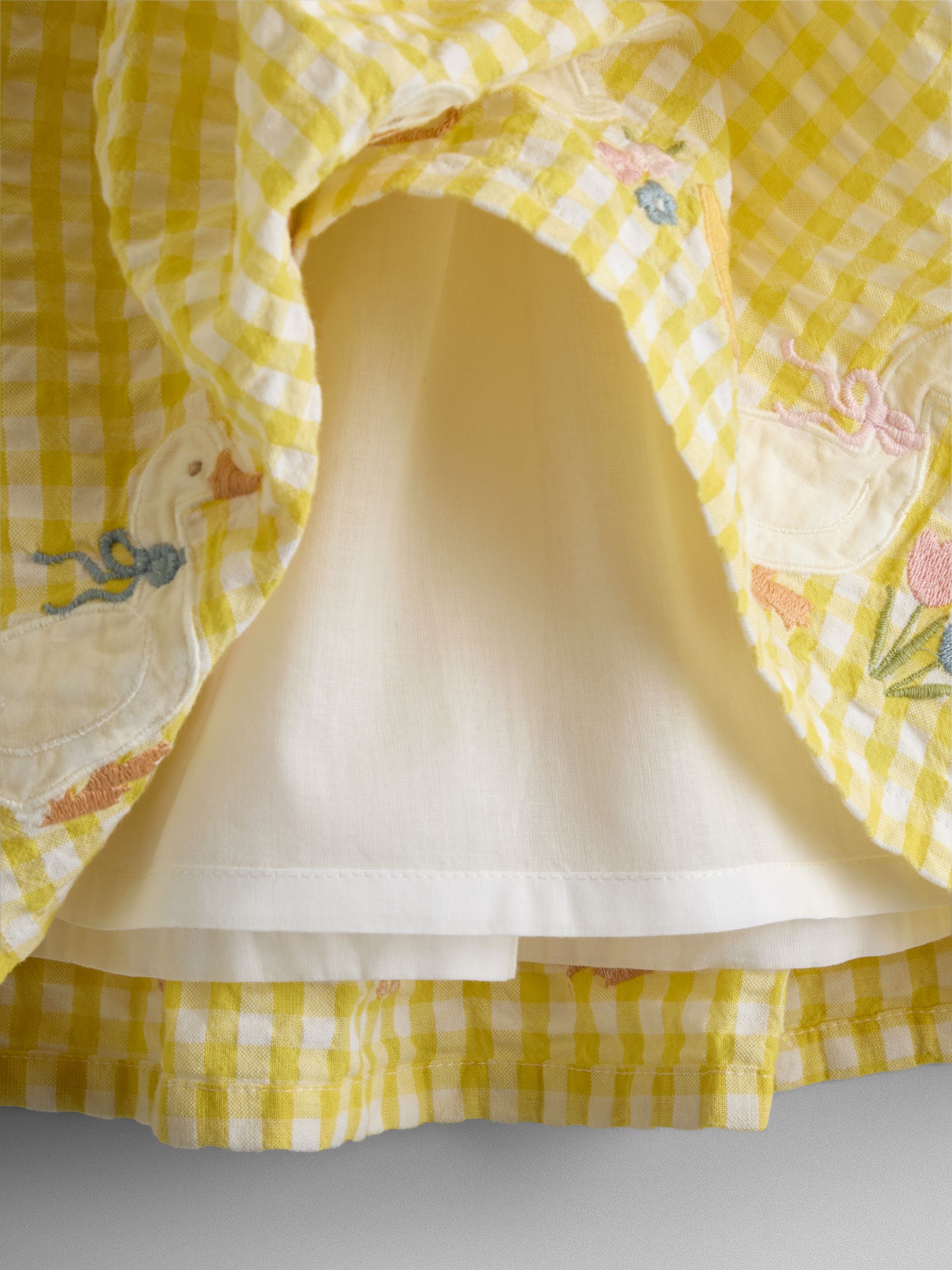 Yellow Duck Appliqué Smocked Dress - Image 6 of 8