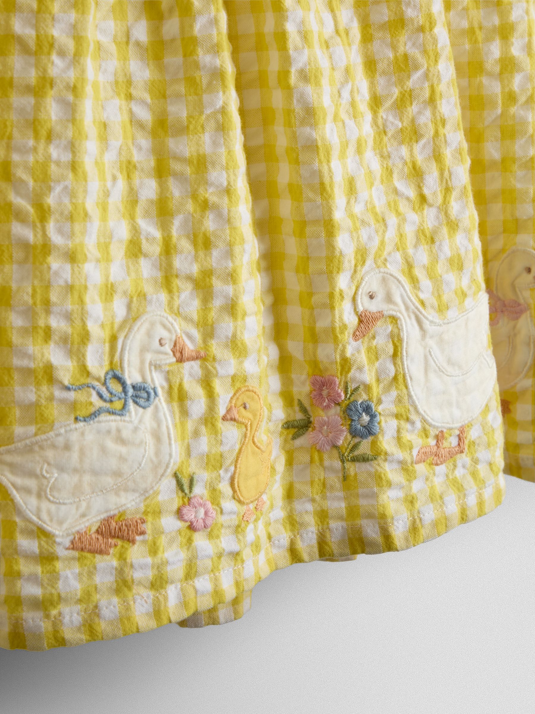 Yellow Duck Appliqué Smocked Dress - Image 9 of 9