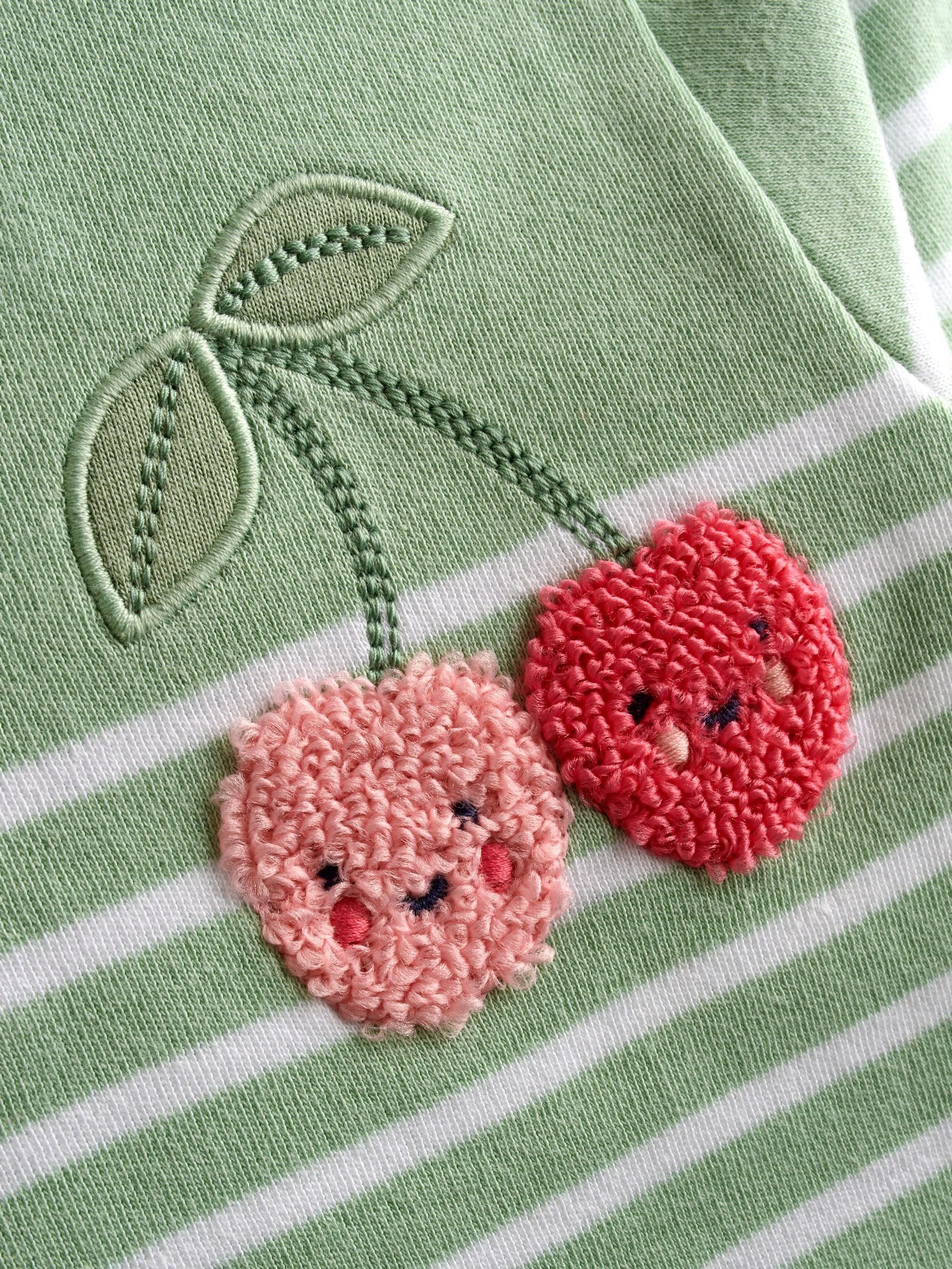 Light Green Cherry Breton Top - Image 3 of 5