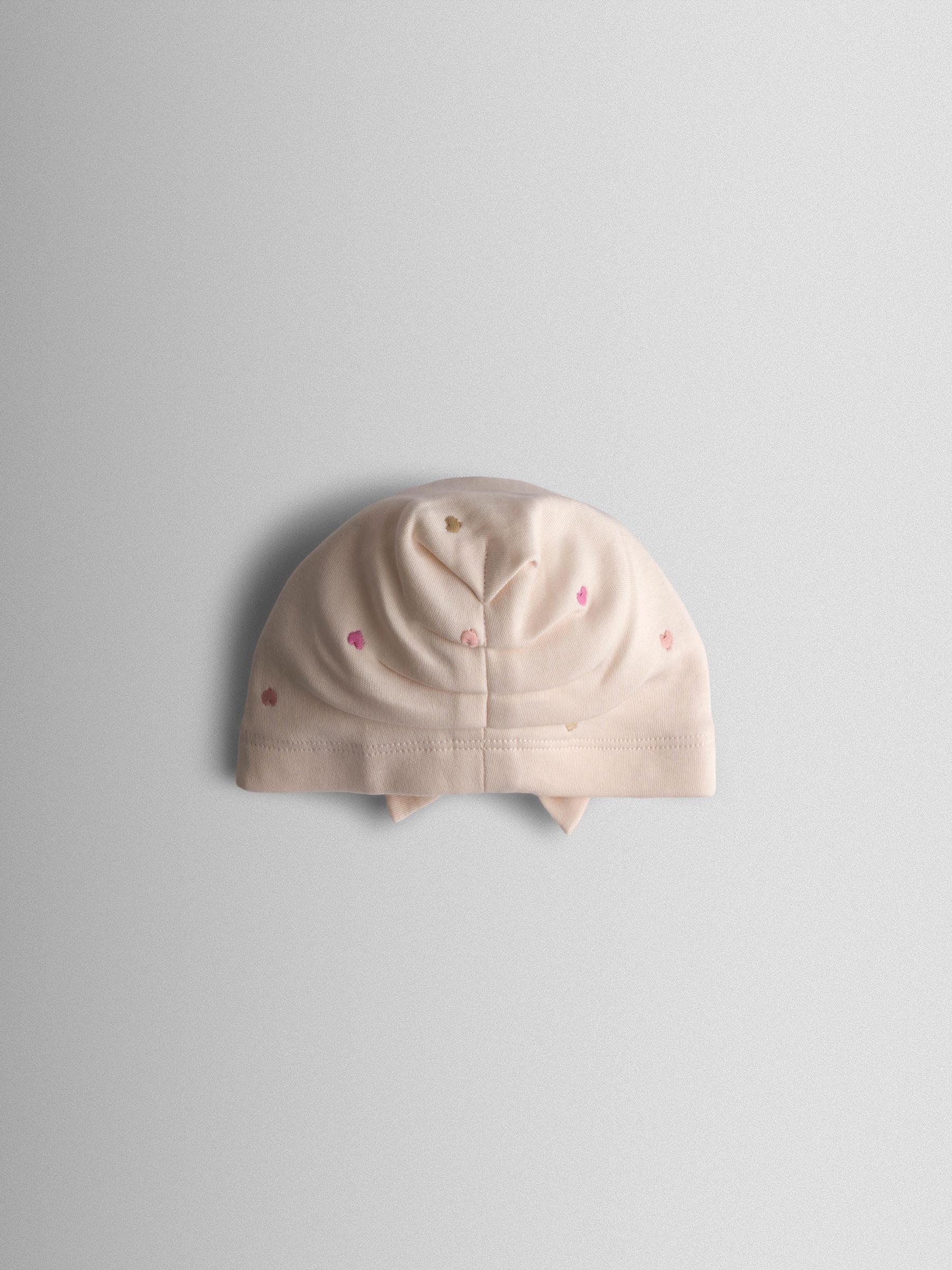 Cream Heart Embroidered 2-Pack Turbans - Image 3 of 6
