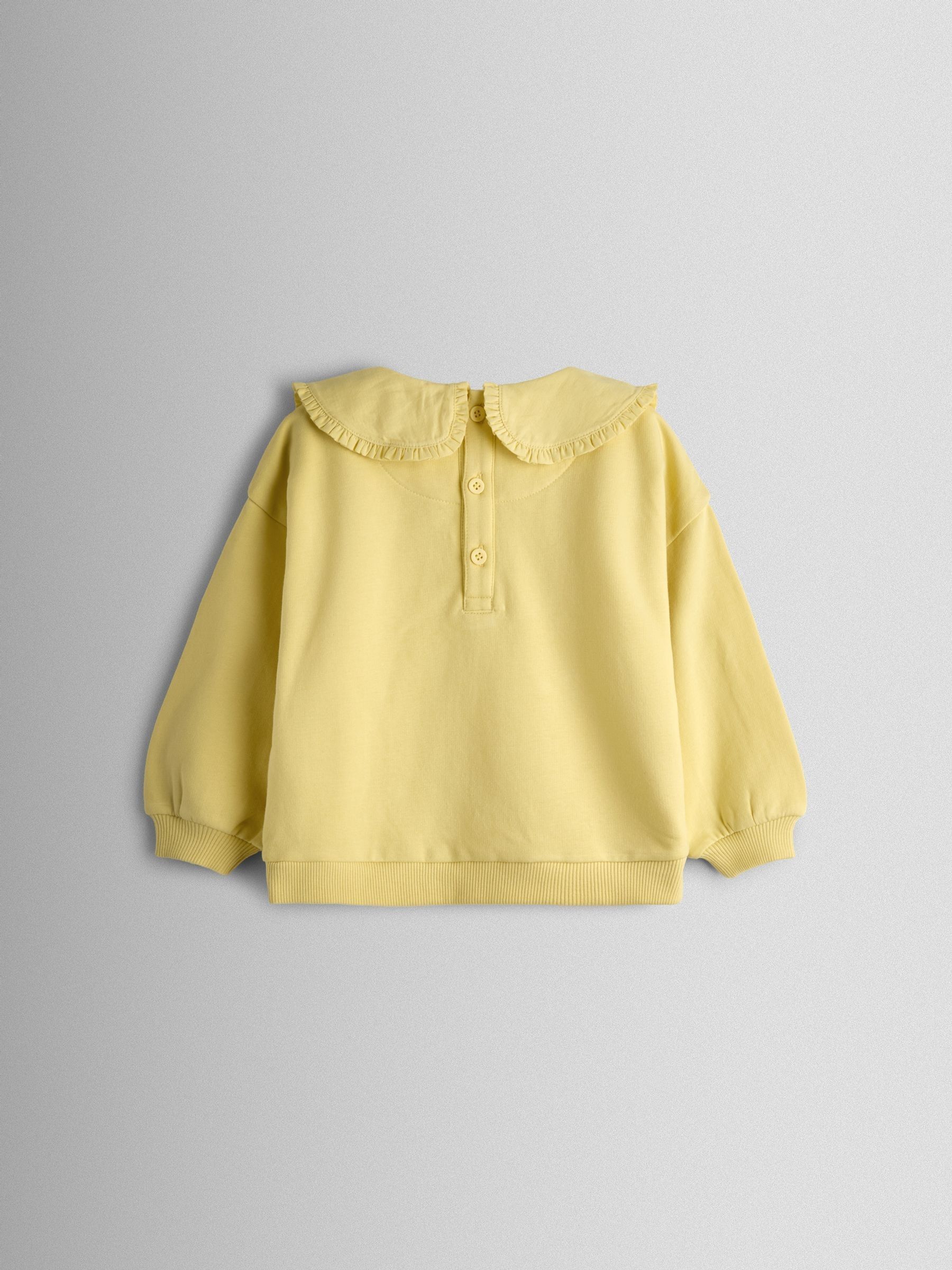 Light Yellow Bunny Appliqué Tulle Sweatshirt - Image 2 of 3