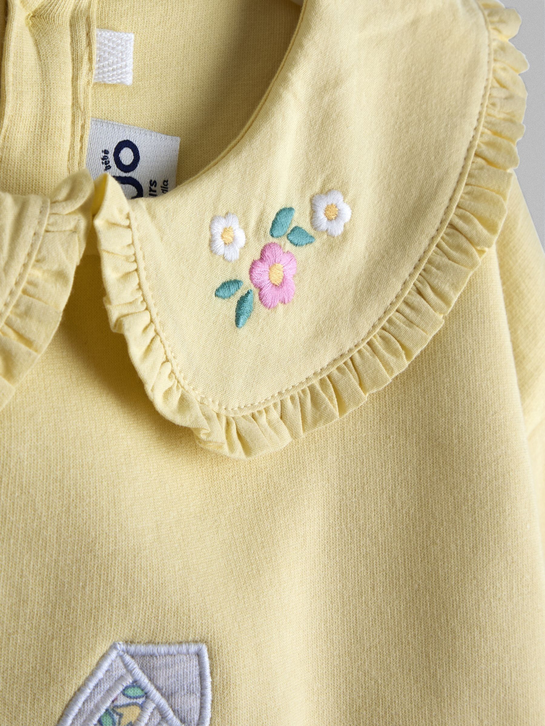 Light Yellow Bunny Appliqué Tulle Sweatshirt - Image 3 of 3
