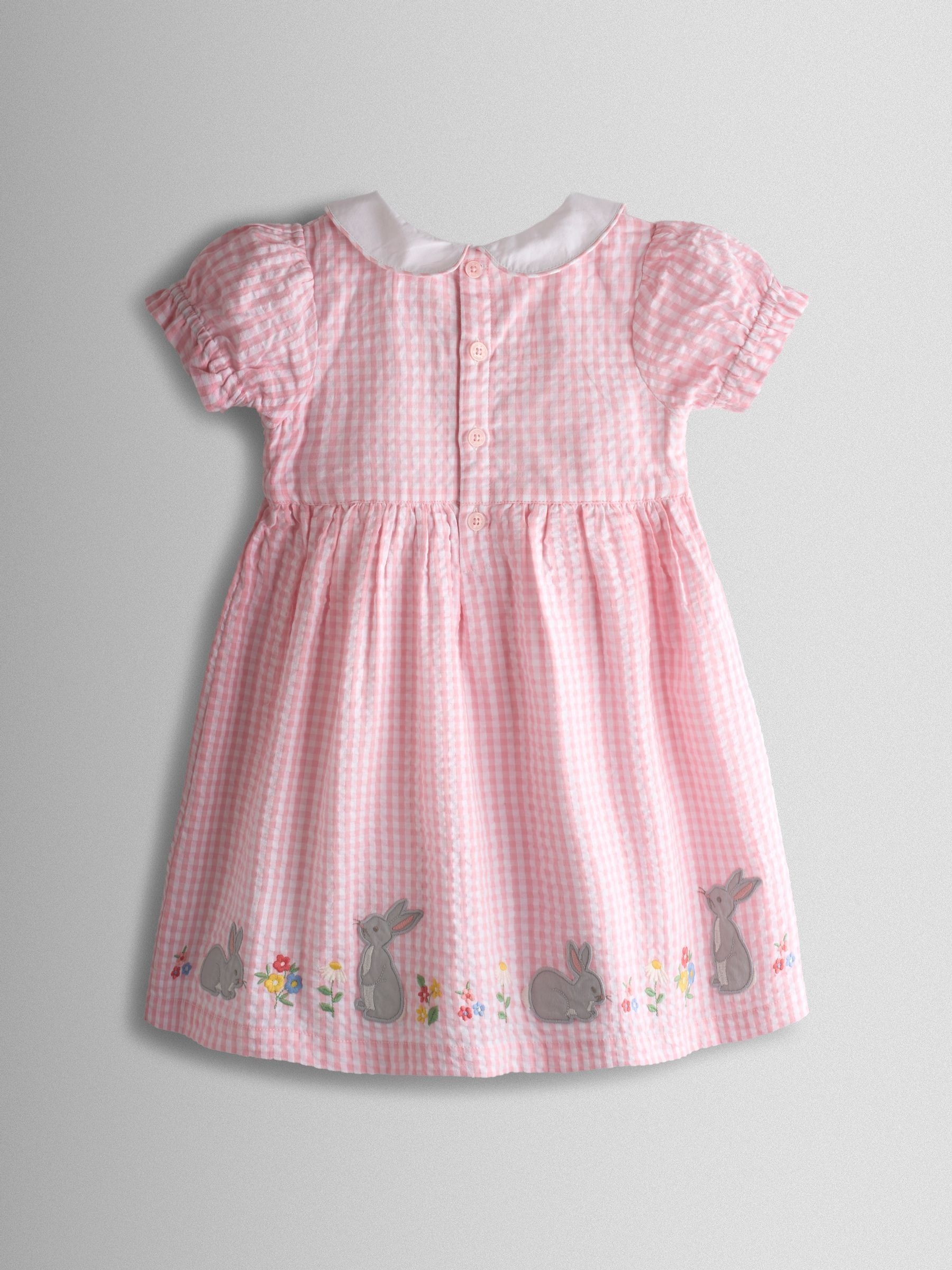Light Pink Bunny Appliqu Smocked Dress | JoJo Maman Bb USA Light Pink Bunny Appliqu Smocked Dress | JoJo Maman Bb USA