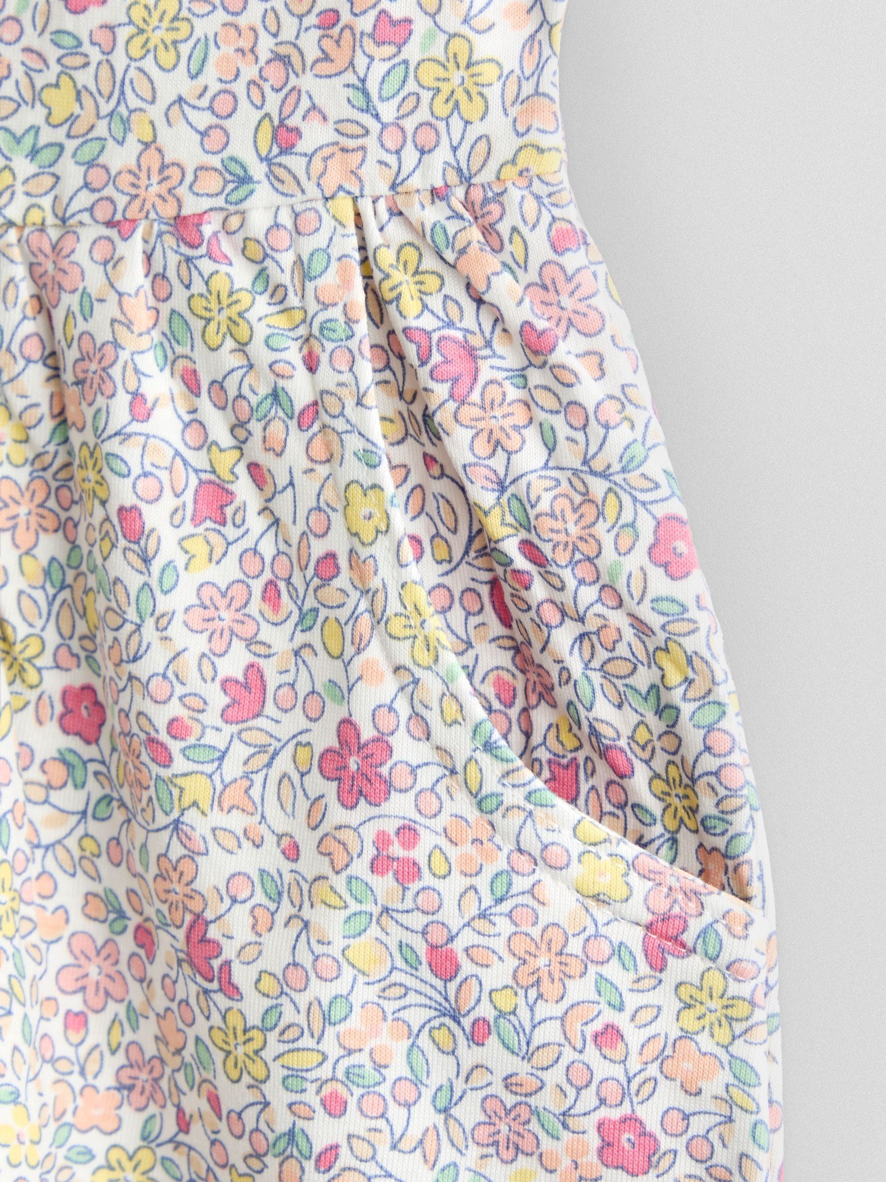 Light Pink Ditsy Frill Sleeve Playsuit - Image 3 of 3 Light Pink Ditsy Frill Sleeve Playsuit - Image 3 of 3