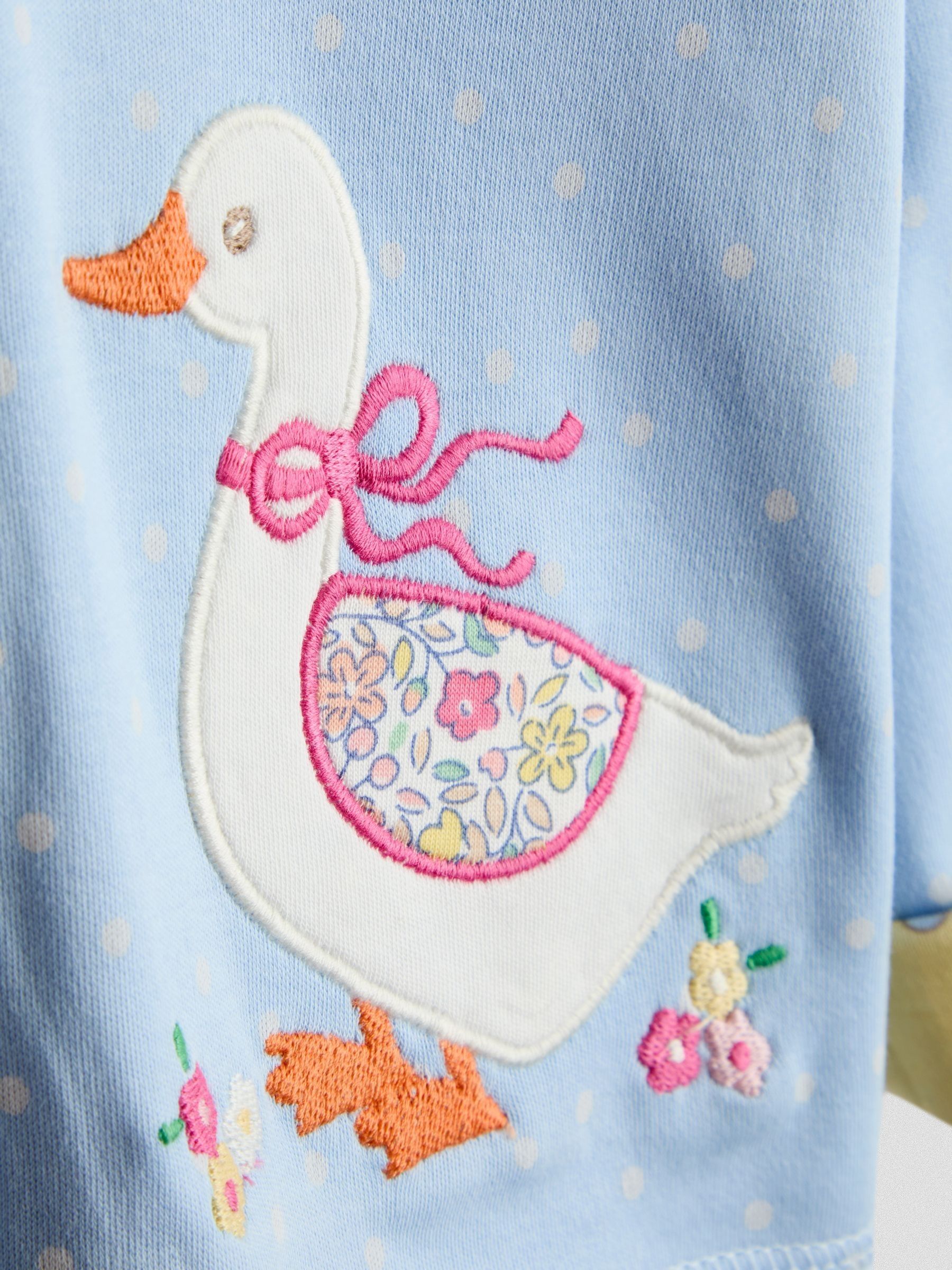 Light Yellow Yellow Duck and Bunny Reversible Hoodie - Image 8 of 9