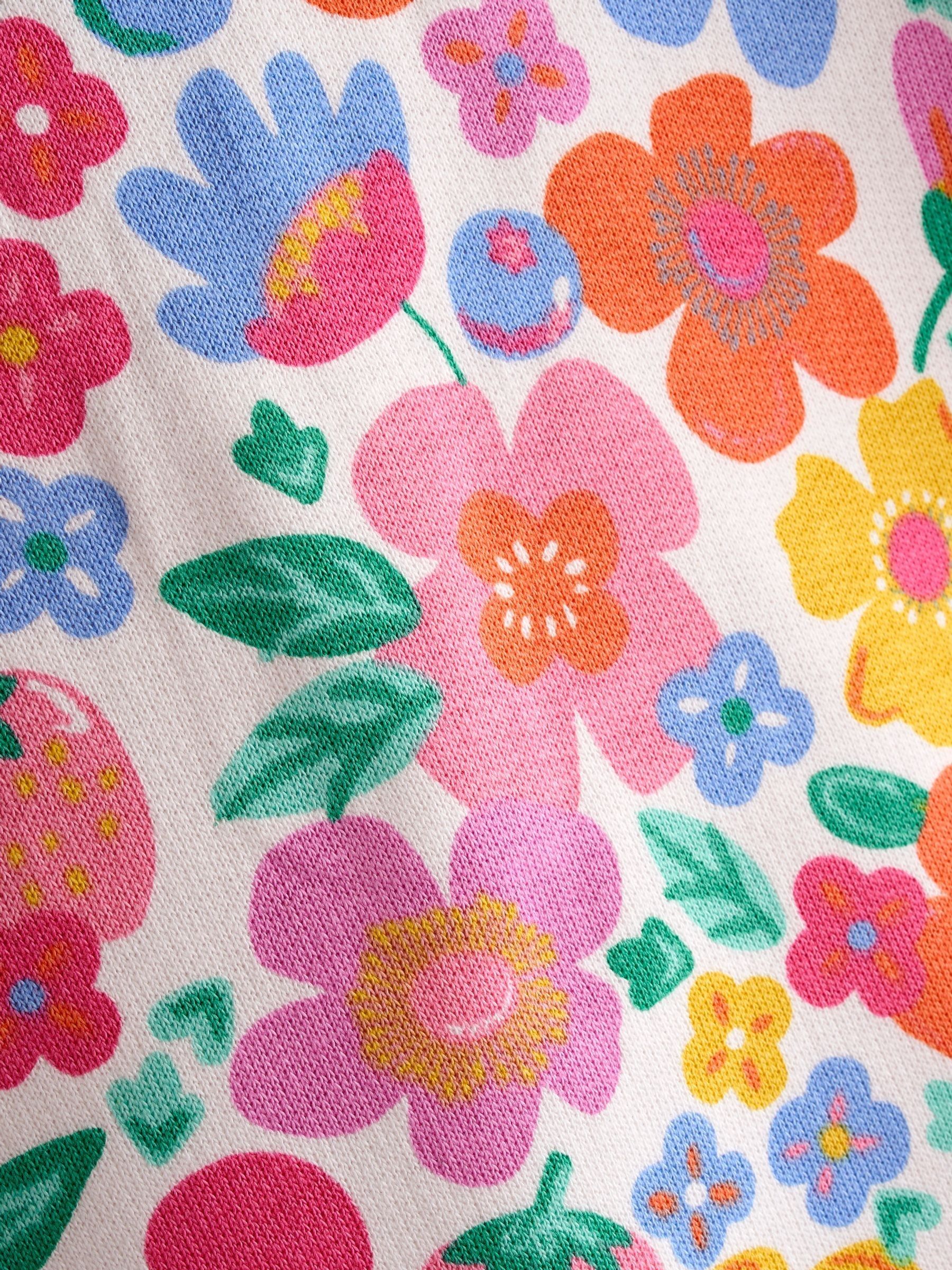 Light Pink Bold Floral Sweatshirt - Image 3 of 3