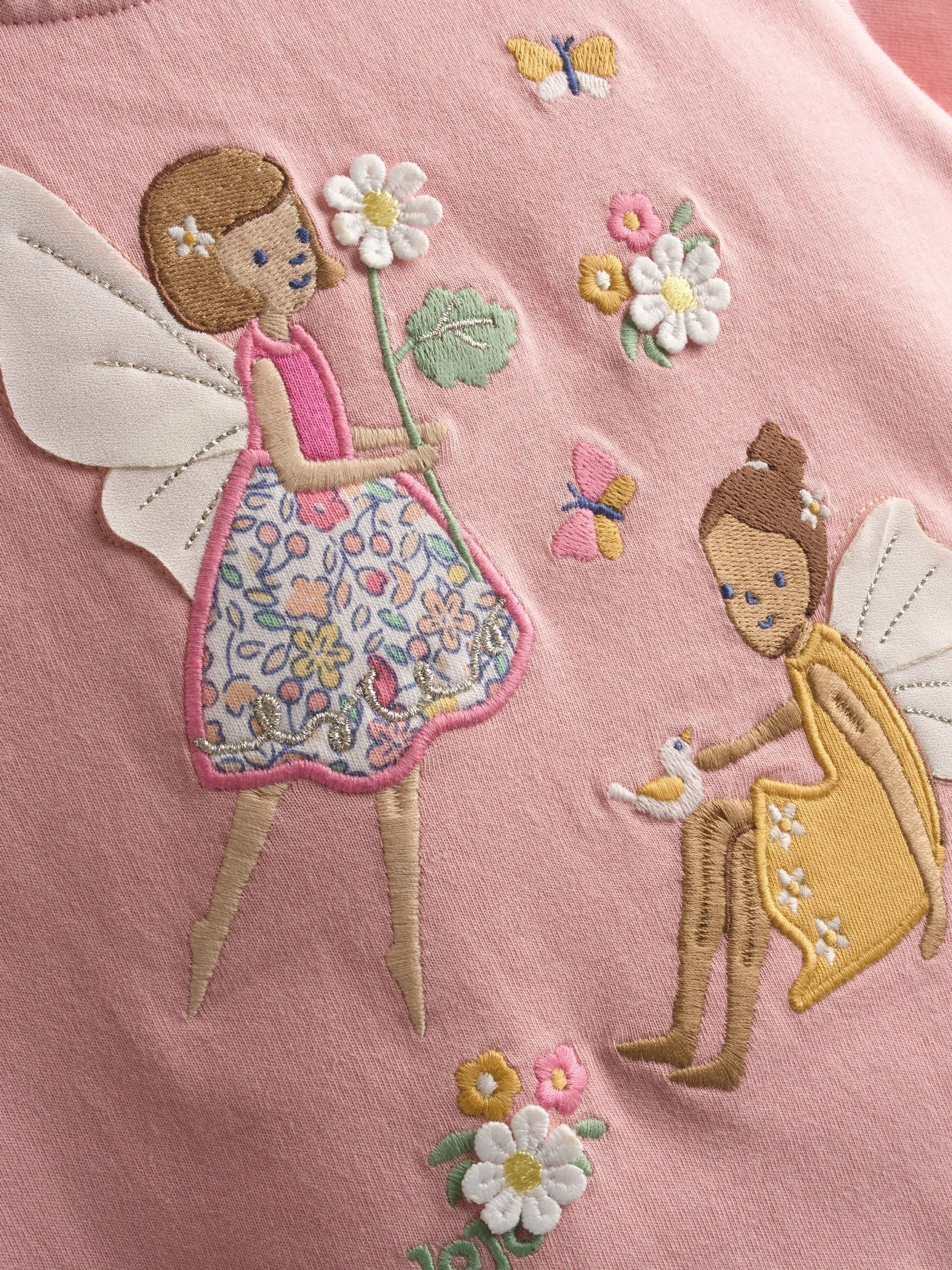 Light Pink Fairy Appliqué T-Shirt - Image 3 of 4