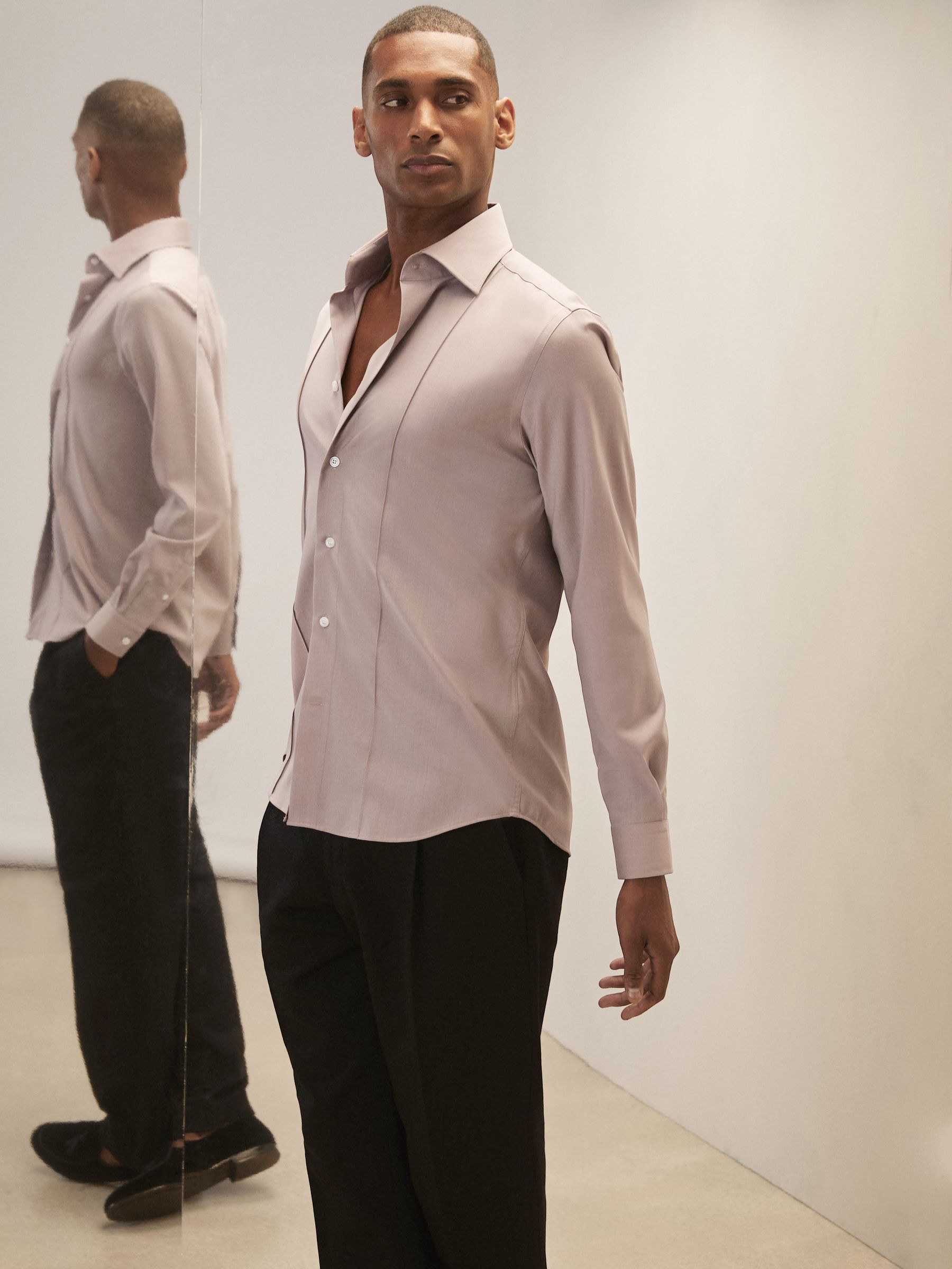 Reiss | Chemise de smoking du Royal Ballet en rose - Image 3 de 6