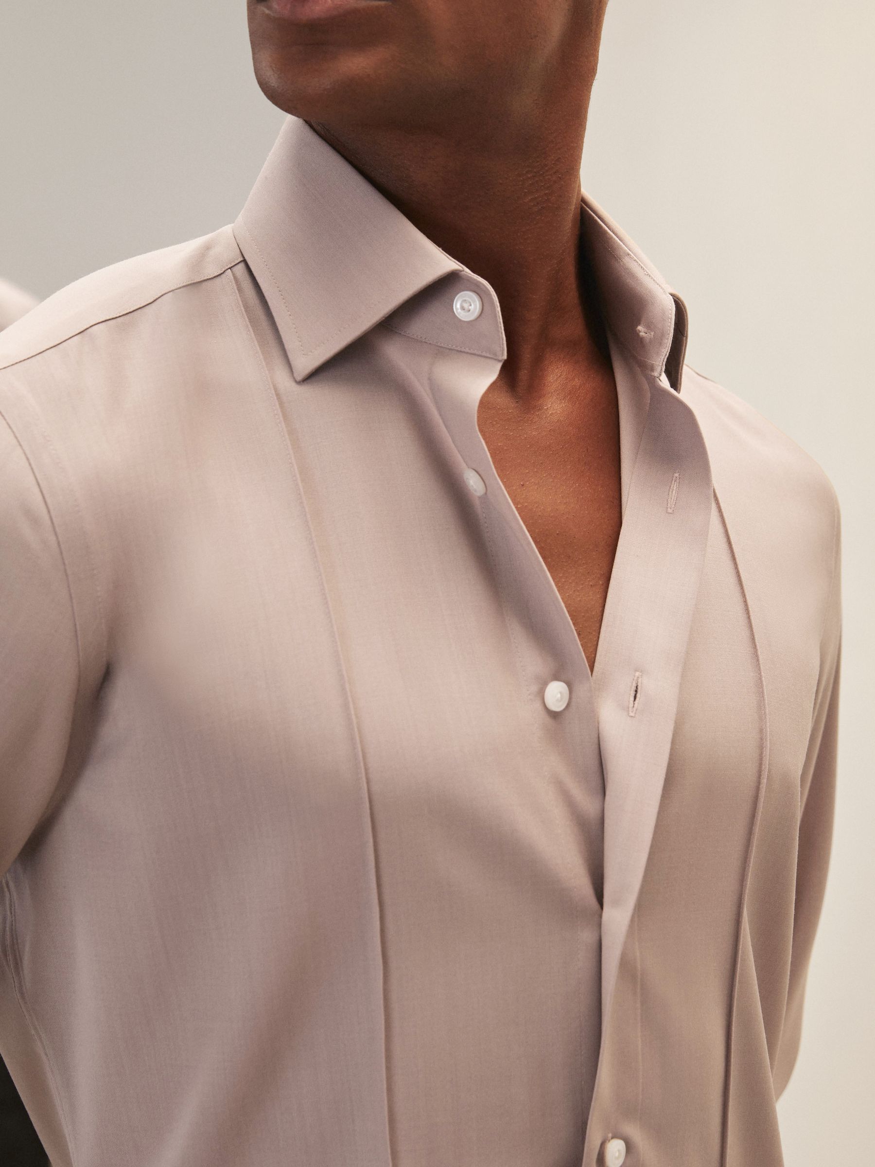 Reiss | Royal Ballet Tuxedo Shirt in Rose Pink - image 4
