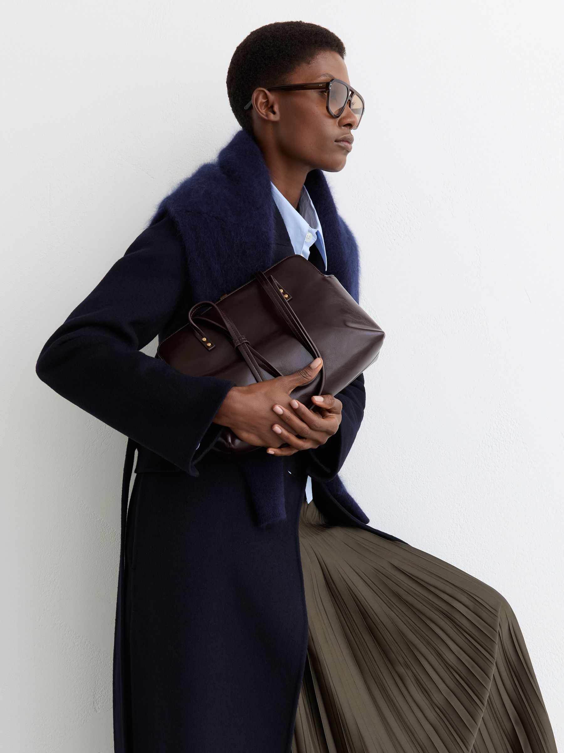 Frame Shoulder Bag in Burgundy - Image 2 of 7