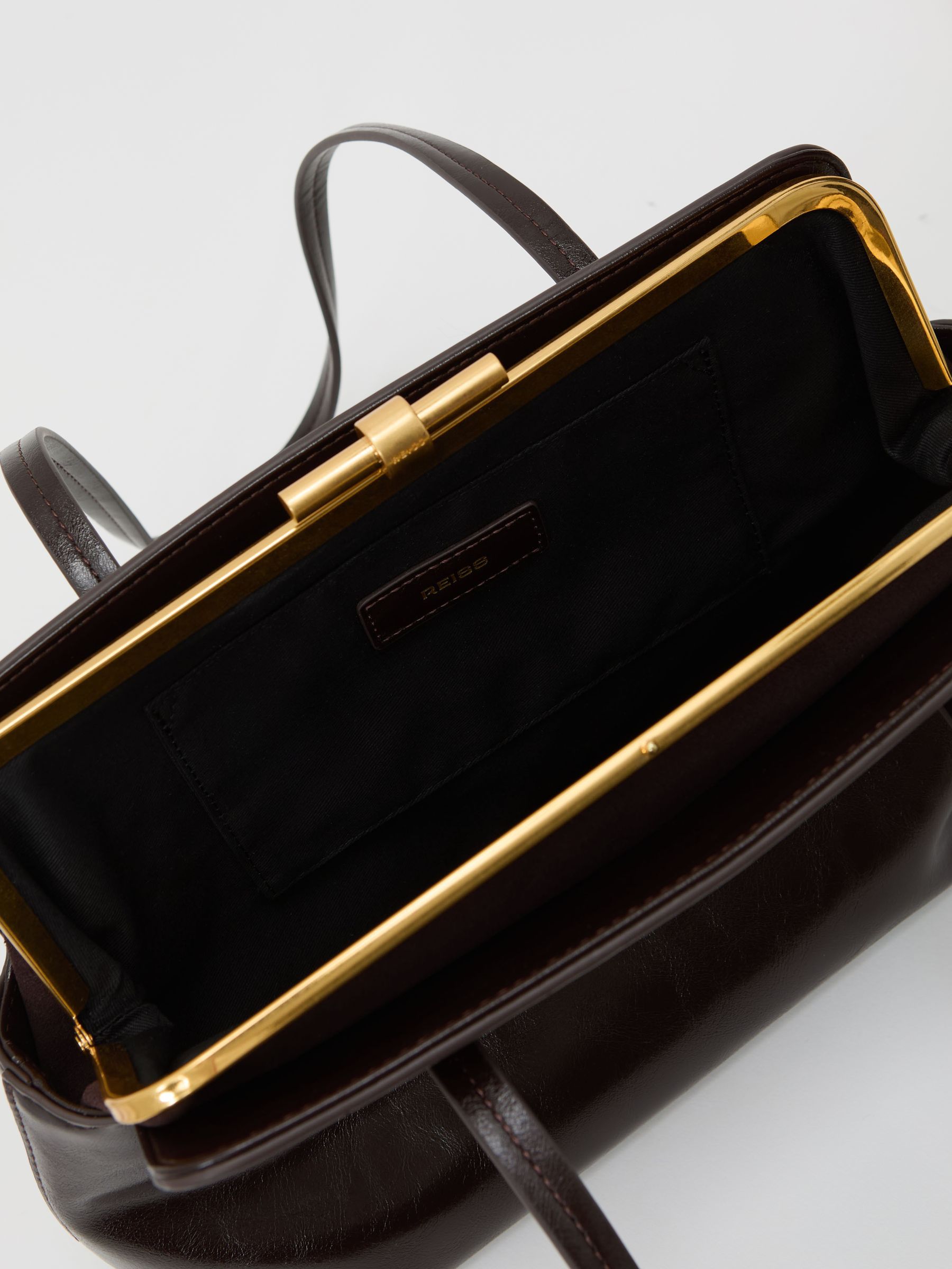 Frame Shoulder Bag in Burgundy - Image 4 of 7