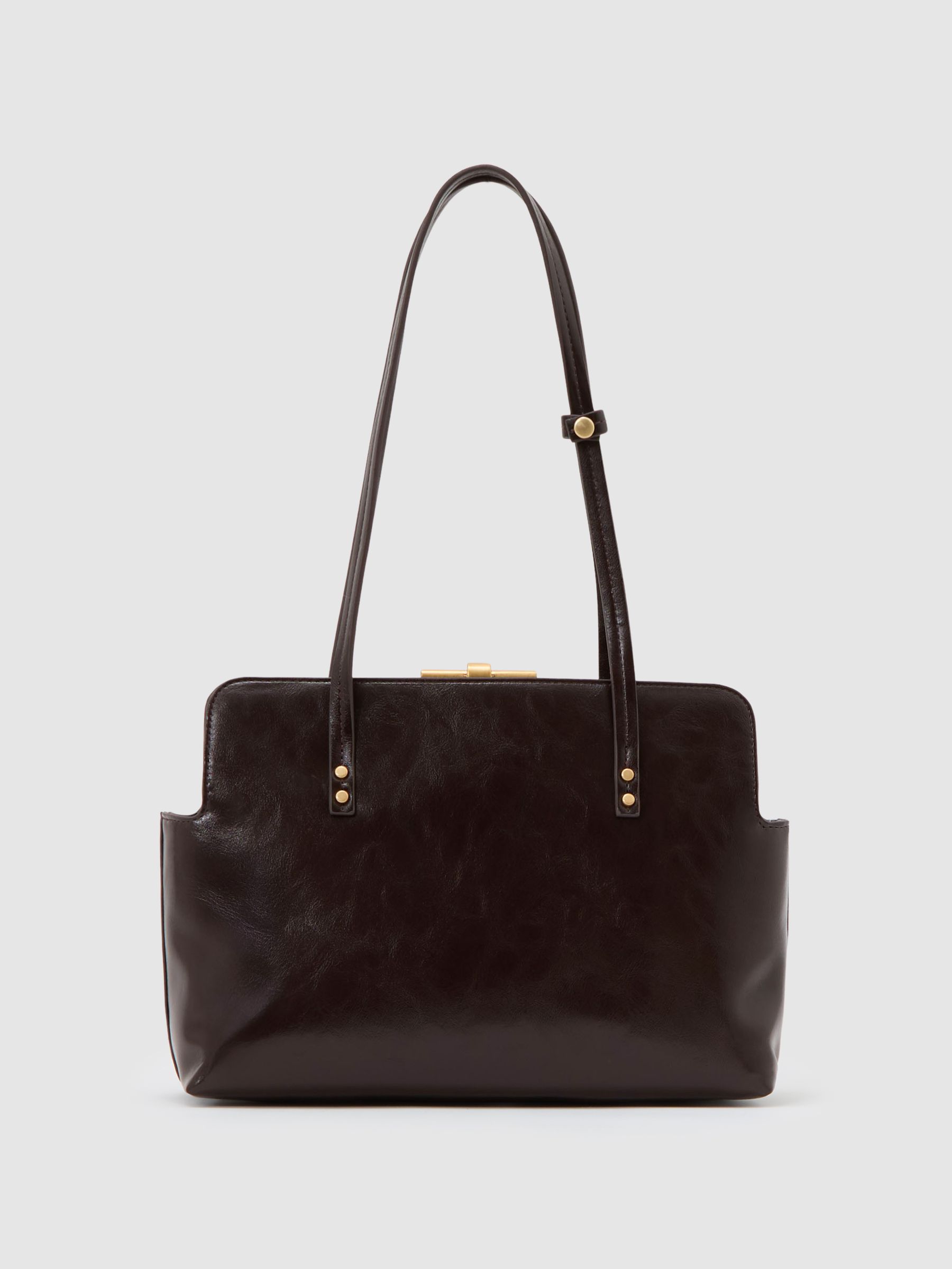 Frame Shoulder Bag in Burgundy - Image 5 of 7