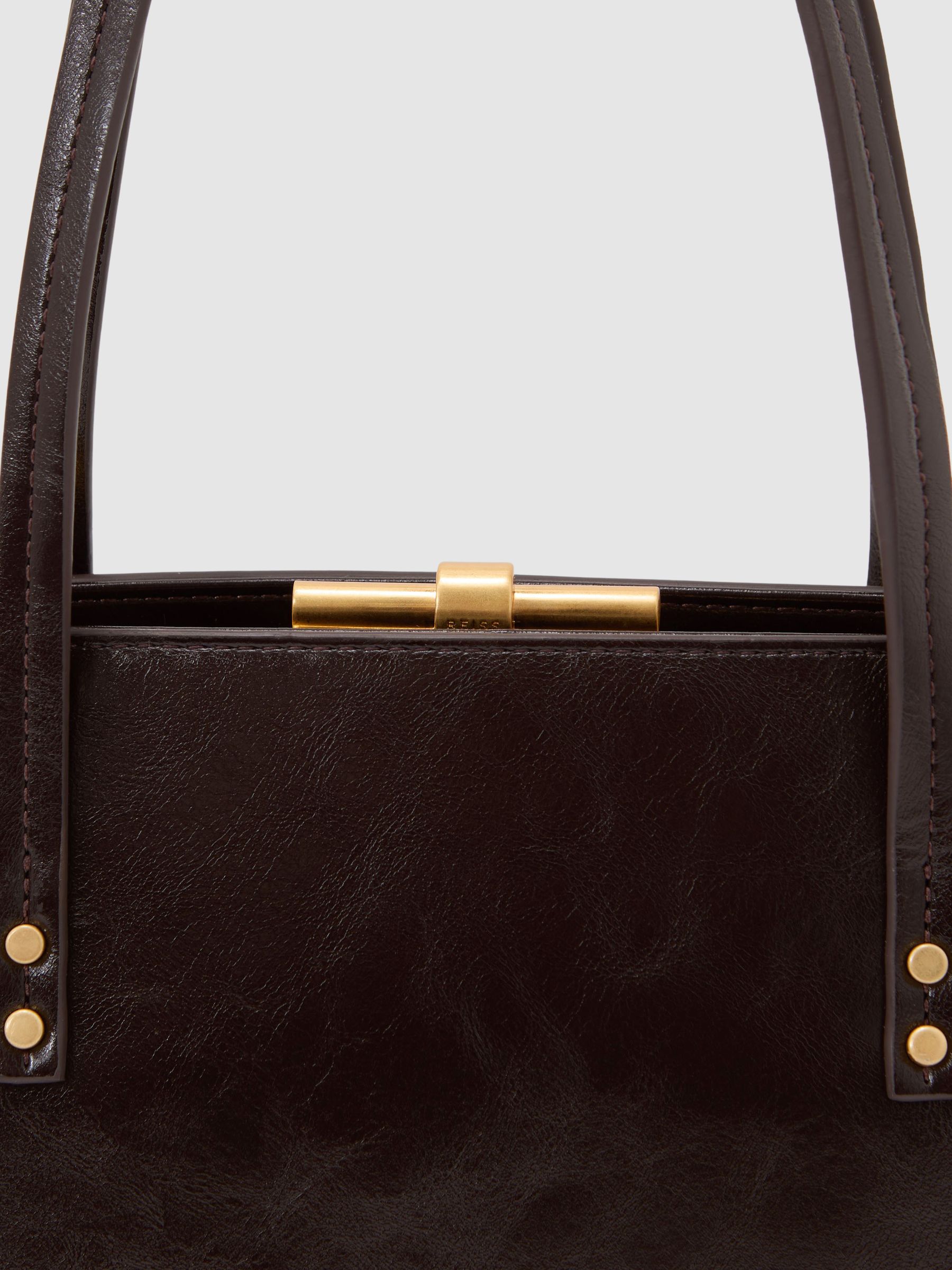 Frame Shoulder Bag in Burgundy - image 3