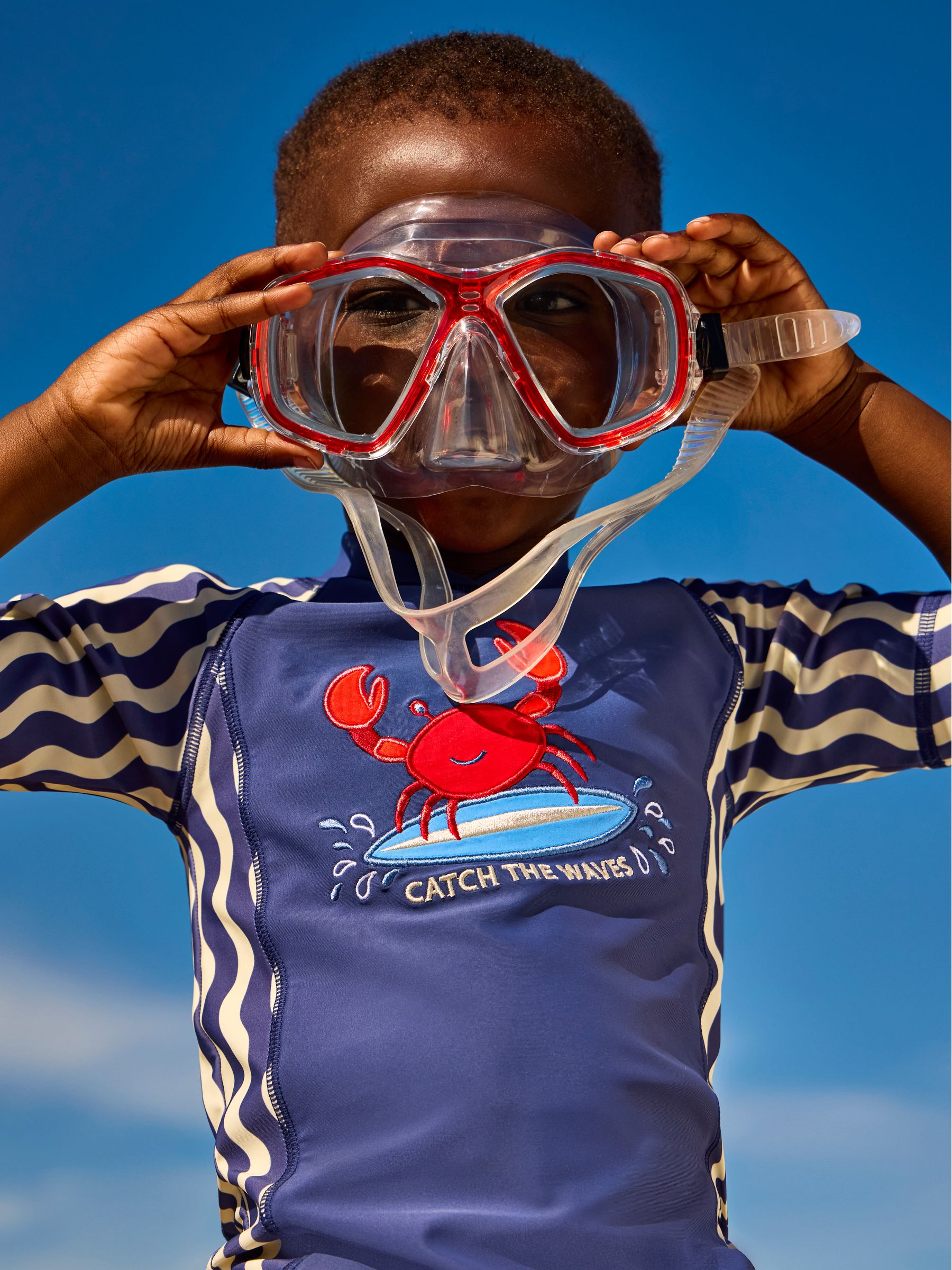 Crab Navy Blue UV Sunsafe Suit - Image 5 of 5