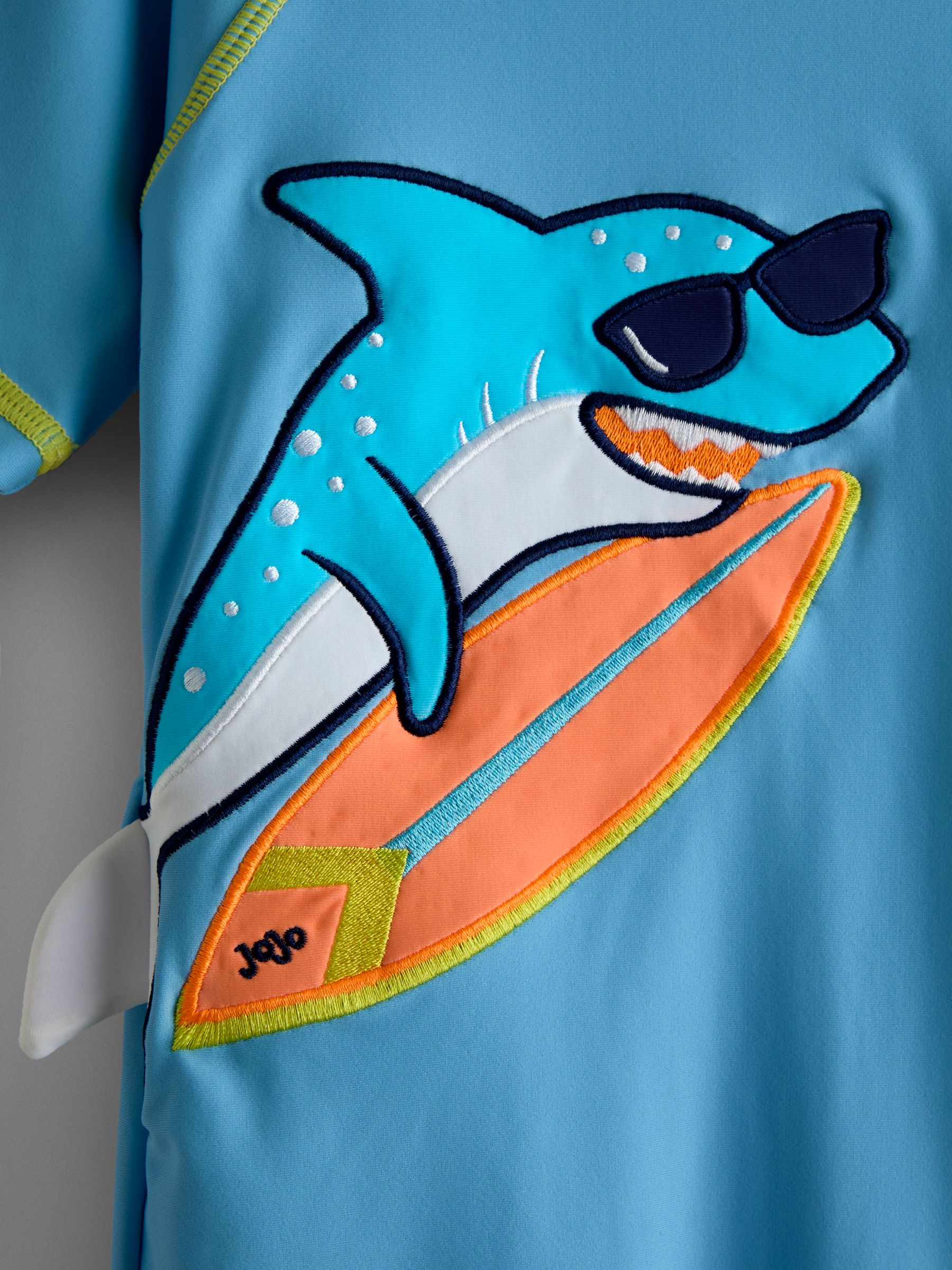 Blue Shark Appliqué All-In-One Sun Protection Suit - Image 3 of 4