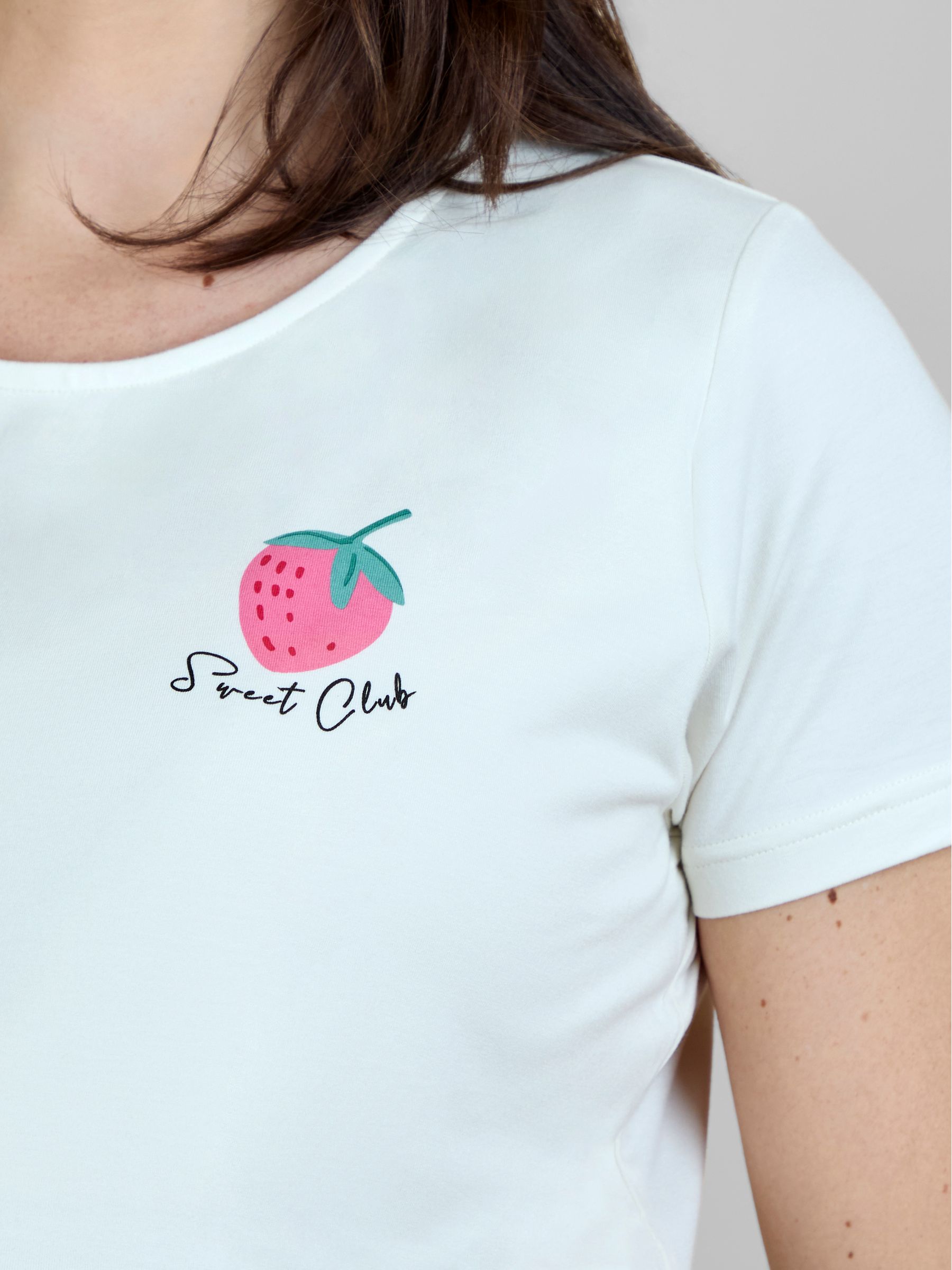 Light Pink Strawberry Maternity & Nursing Pyjamas Set - Image 6 of 7