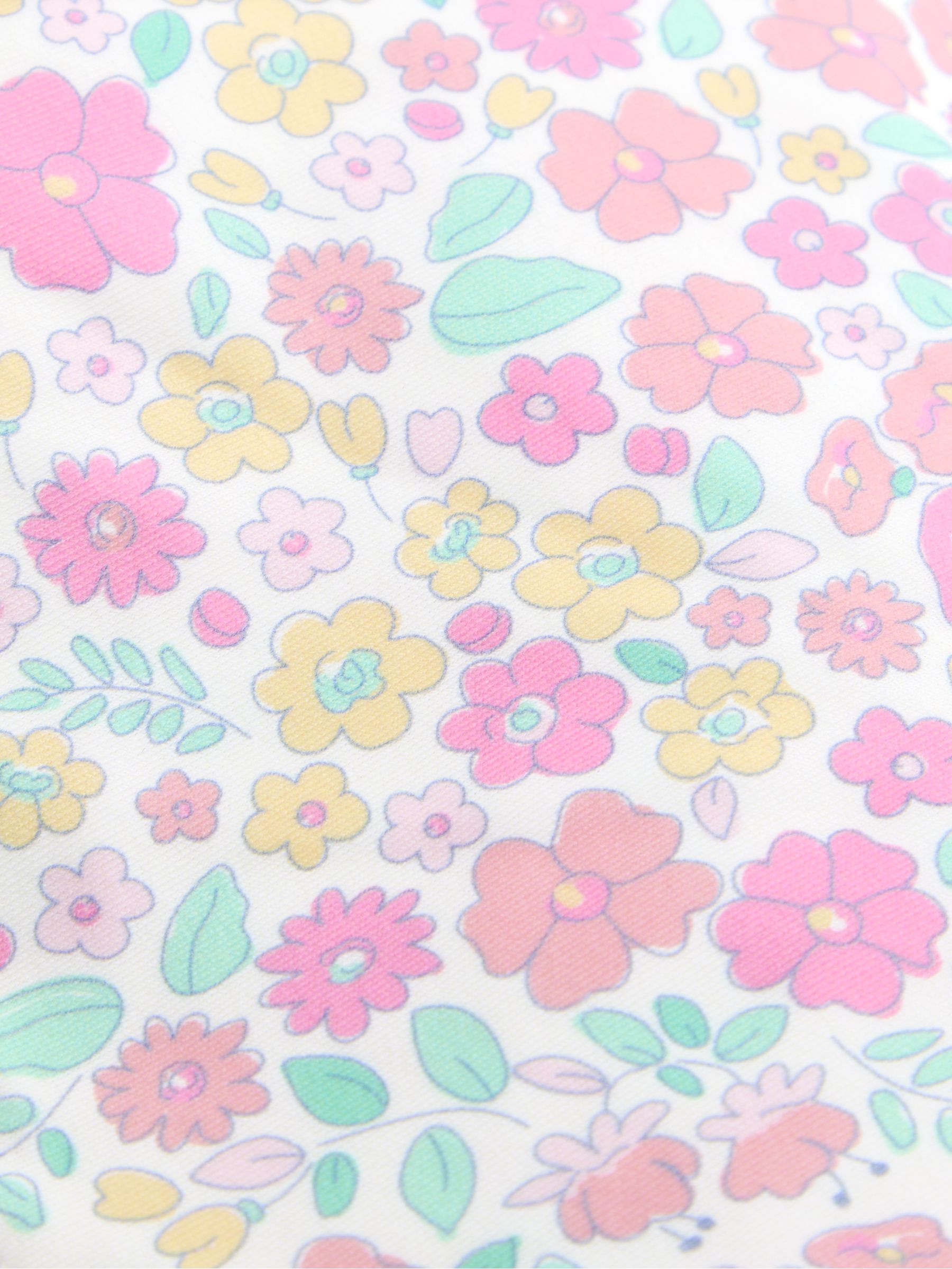 Pink Ditsy Neon Floral Sun Protection Swim Hat - Image 3 of 3