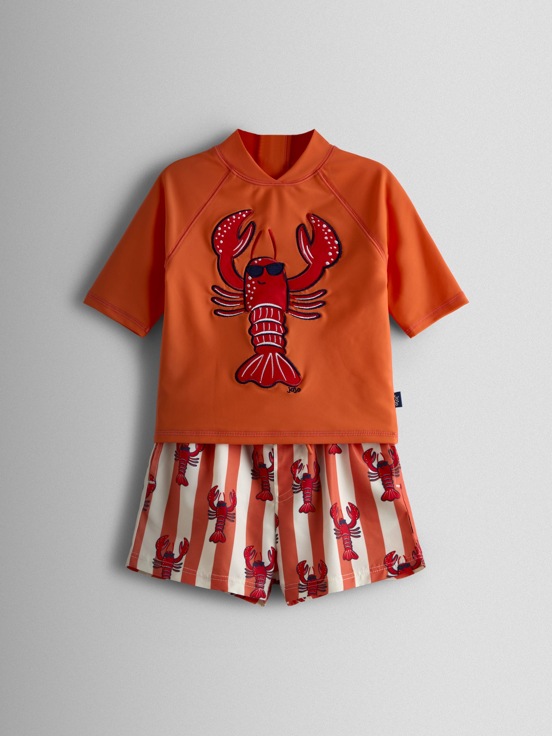Red Lobster Appliqué Long Sleeve Rash Vest Set - Image 2 of 8