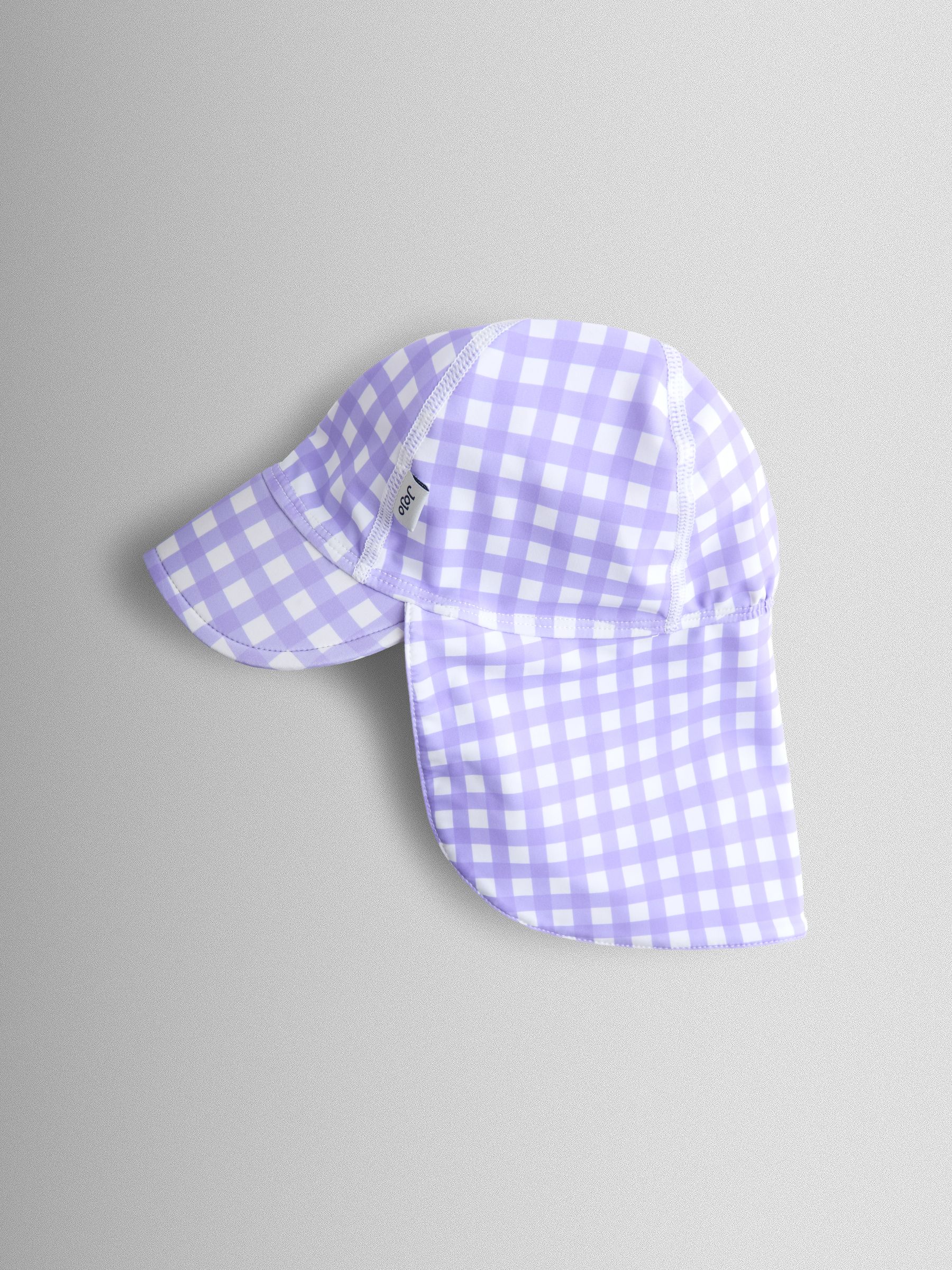Lilac Gingham UV Sun Protection Swim Hat - Image 1 of 3
