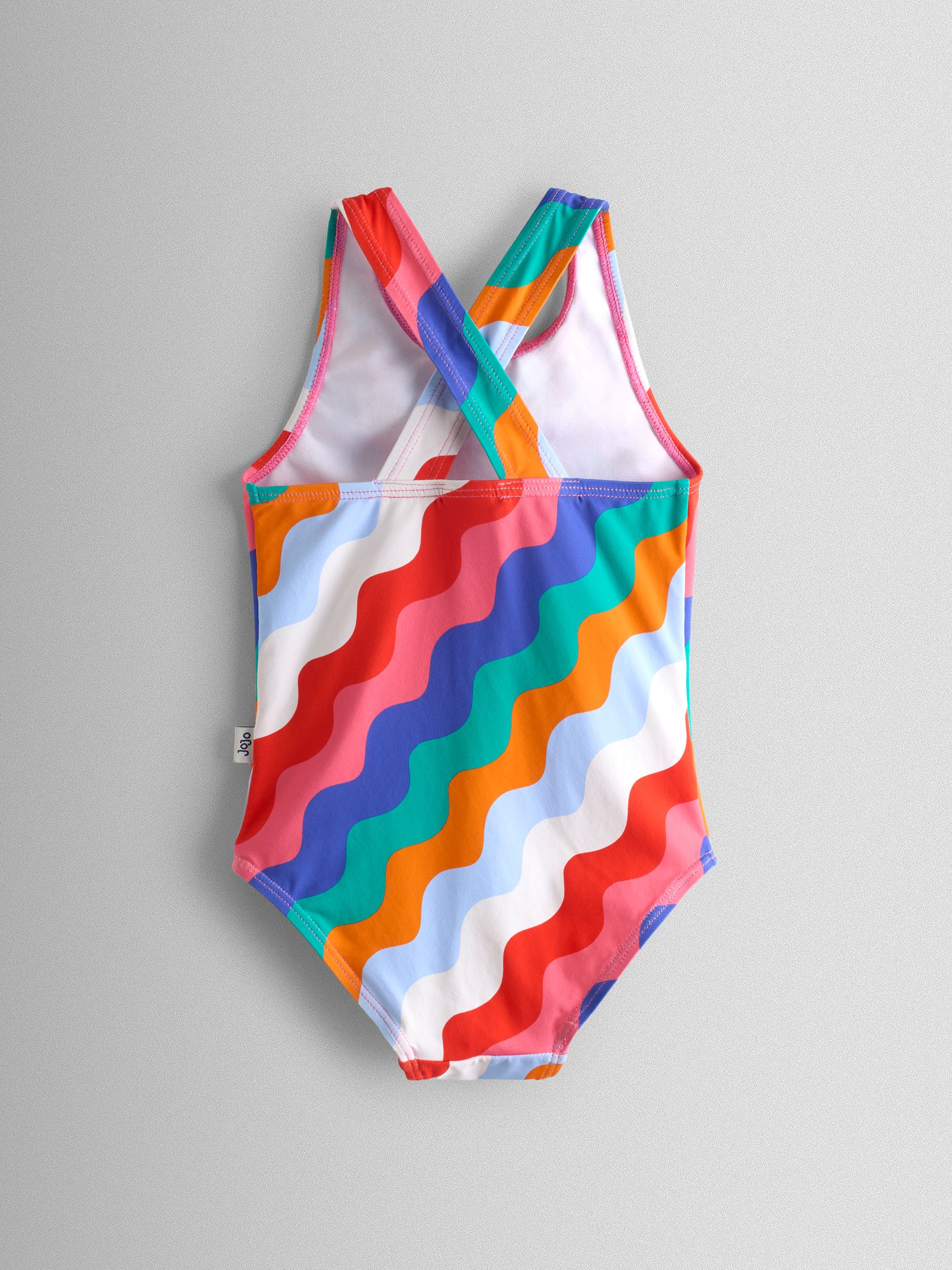 Multi-Coloured Wavy Stripe Print Swimsuit - Image 3 of 5