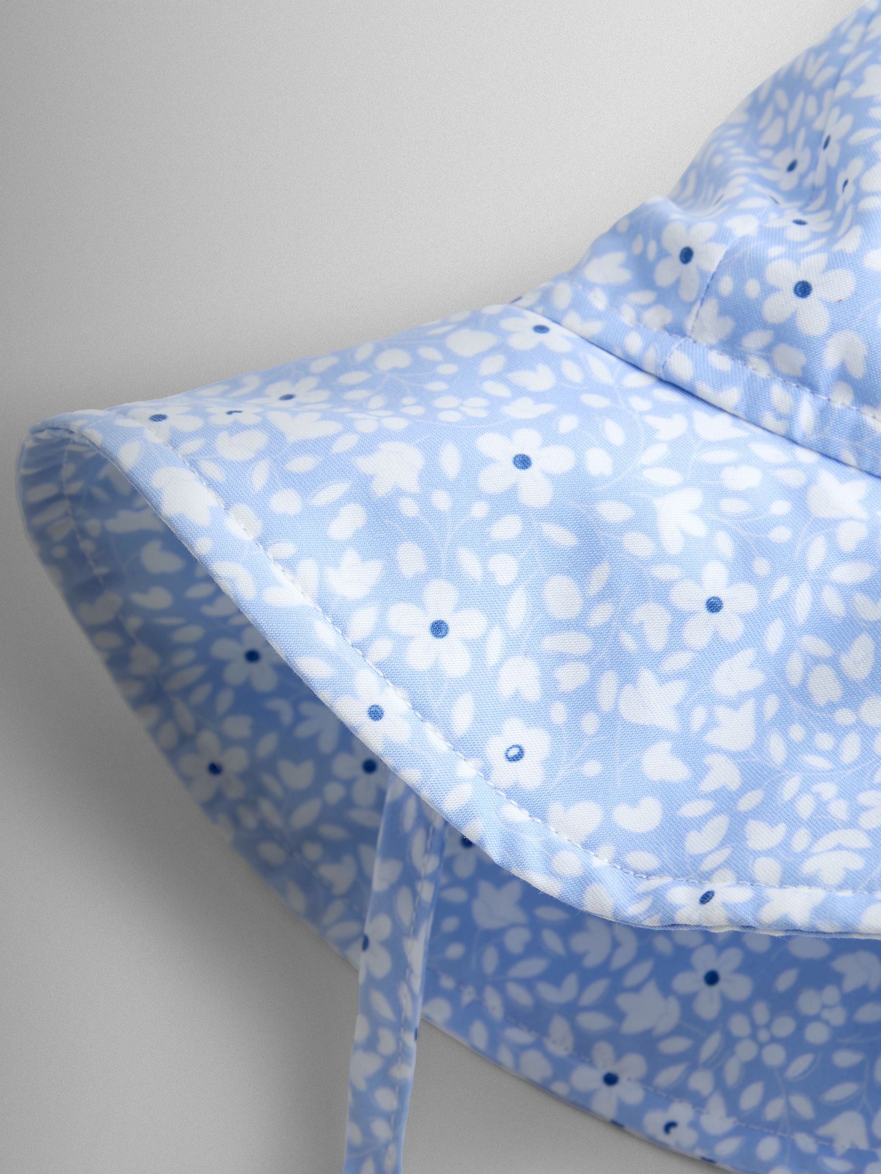 Blue Ditsy Floppy Swim Hat - Image 5 of 5