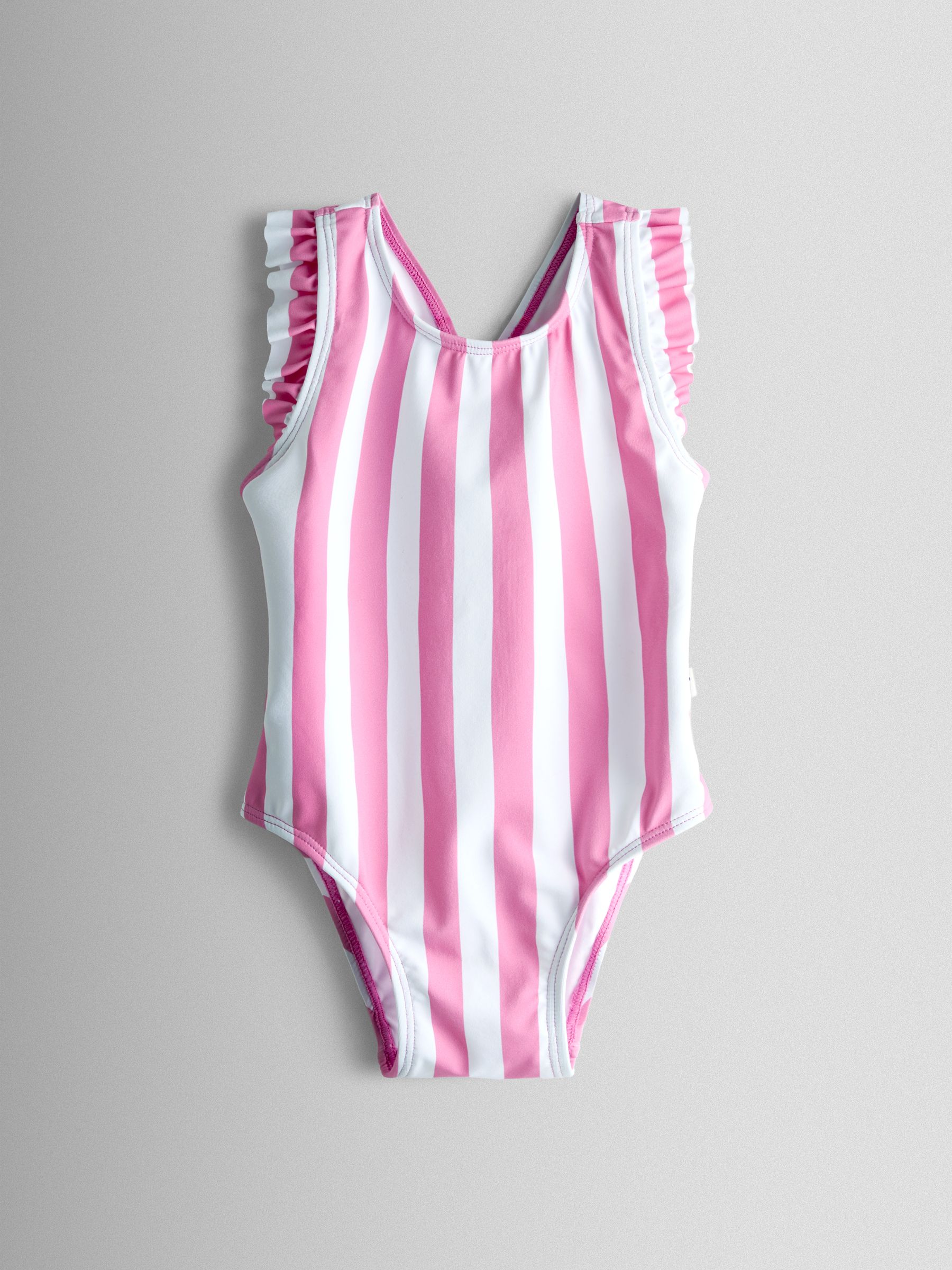 Pink 2 Pack Strawberry Stripe Swimsuit - Image 5 of 8