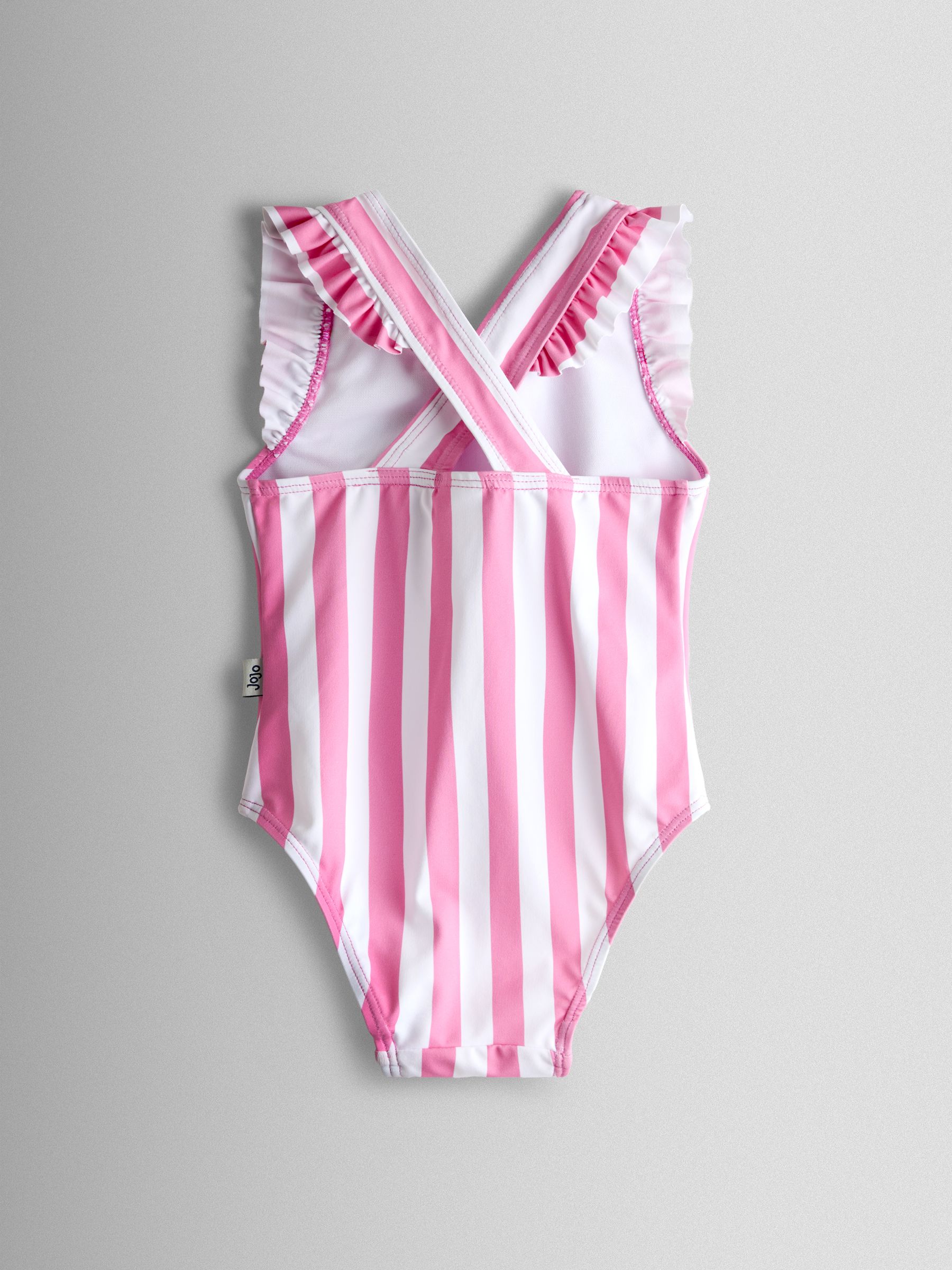 Pink 2 Pack Strawberry Stripe Swimsuit - Image 6 of 8