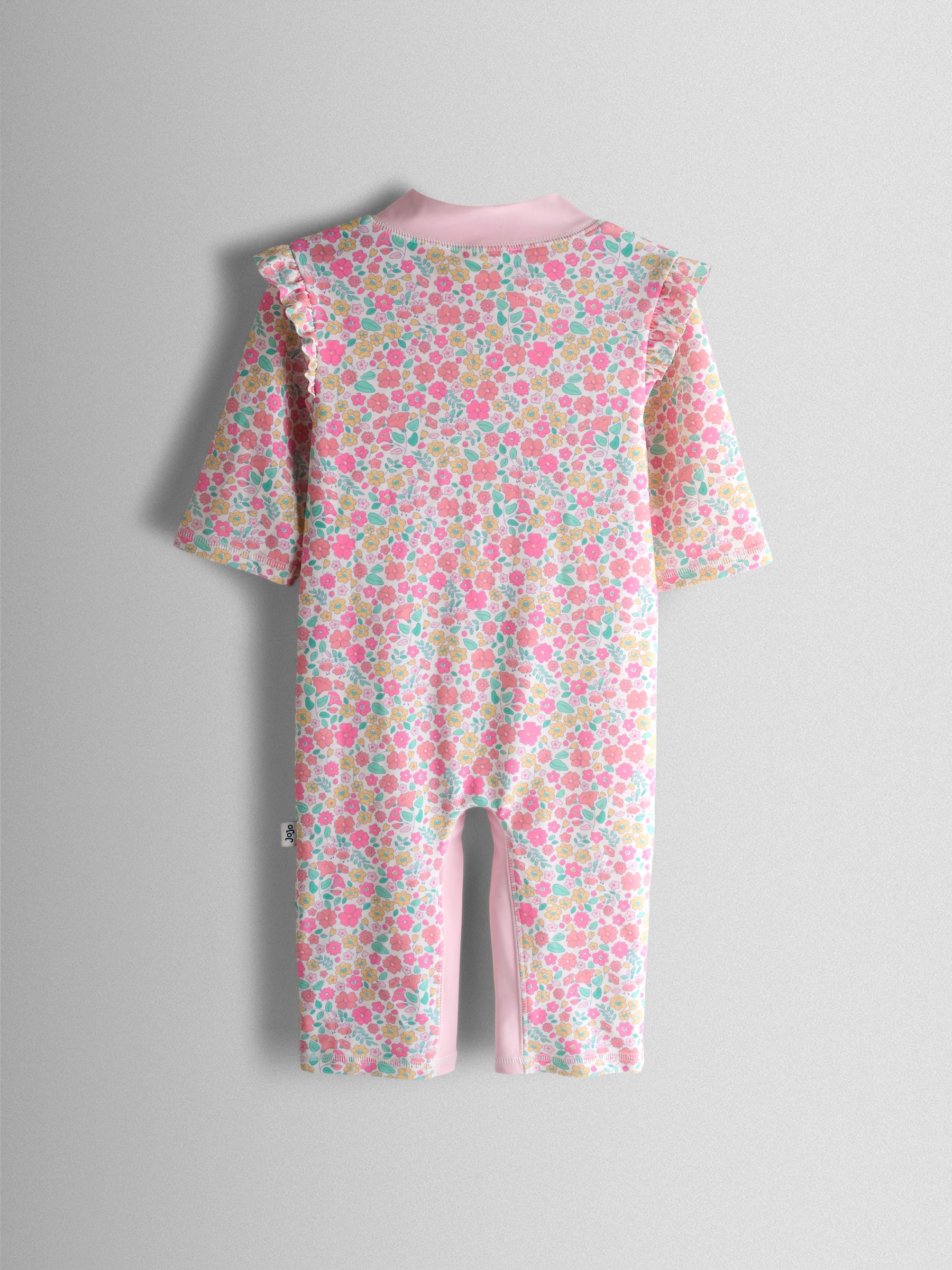 Pink Ditsy Floral Print All In One Sun Suit - Image 3 of 5