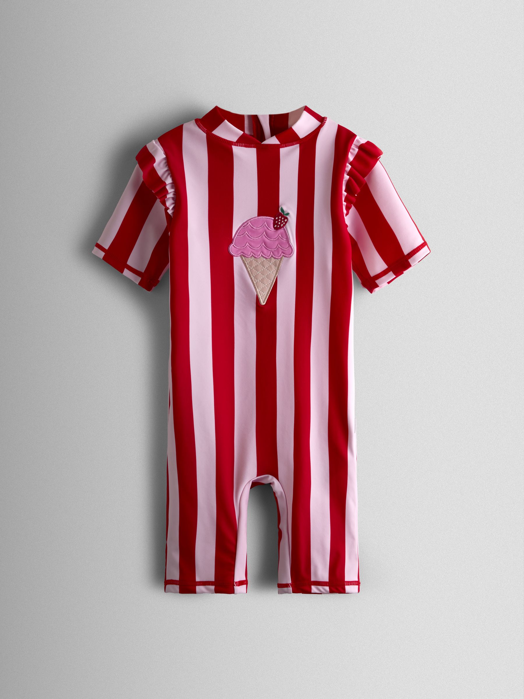 Red Stripe Ice Cream UV Sunsafe Suit - Image 1 of 4