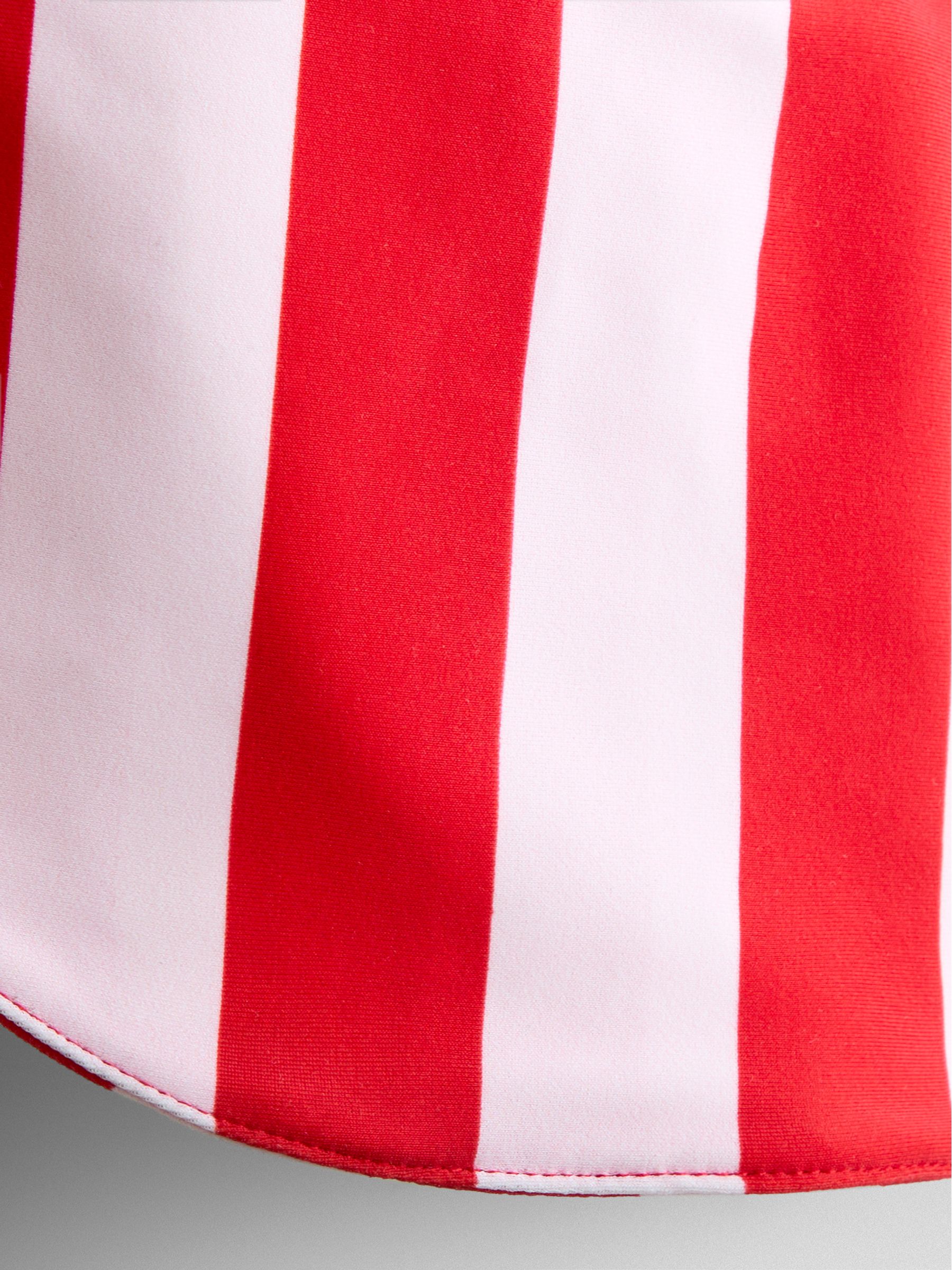 Pink & Red Stripe UV Sun Protection Swim Hat - Image 3 of 3