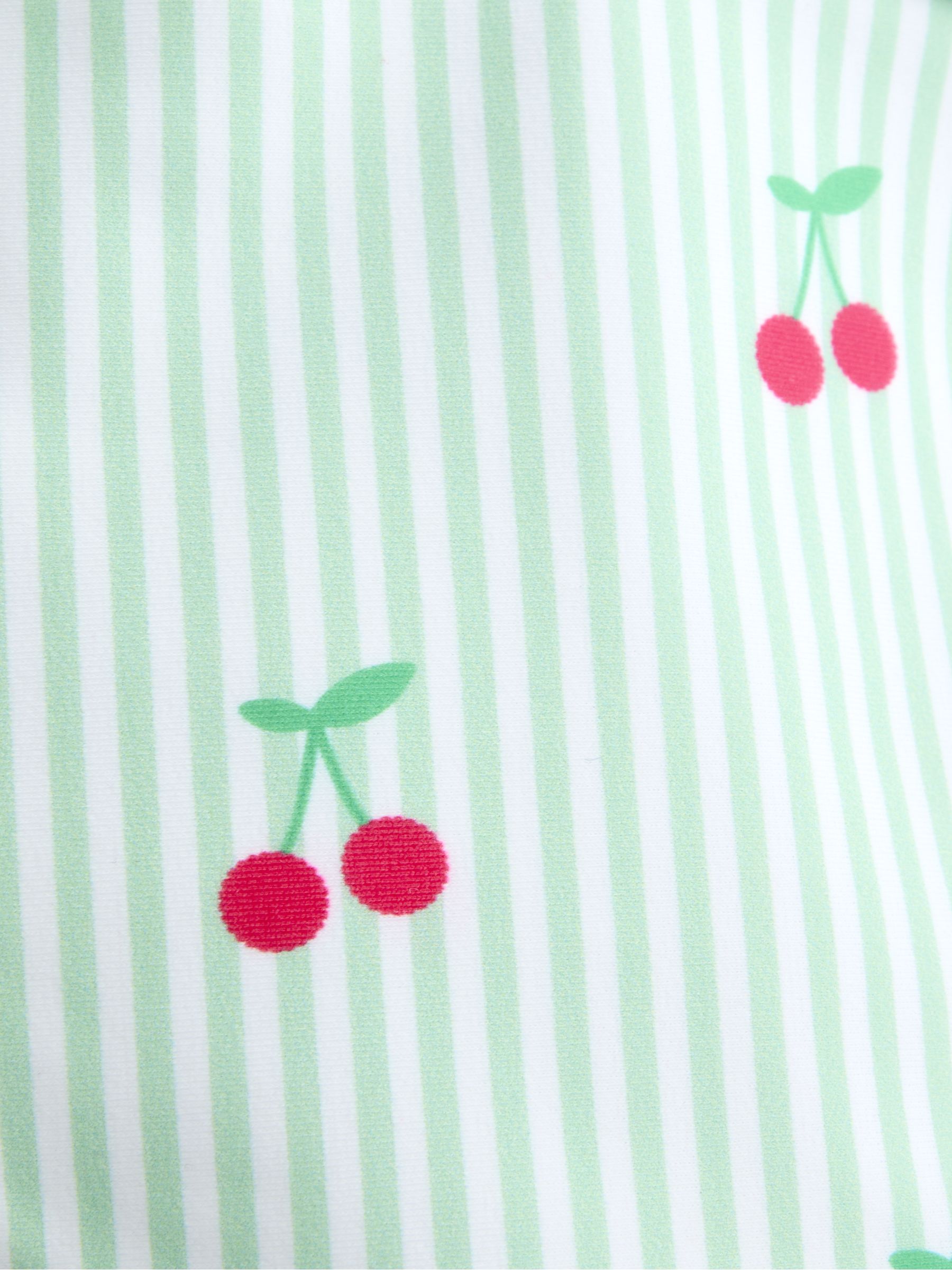 Green Cherry Stripe Sun Protection Hat - Image 3 of 3