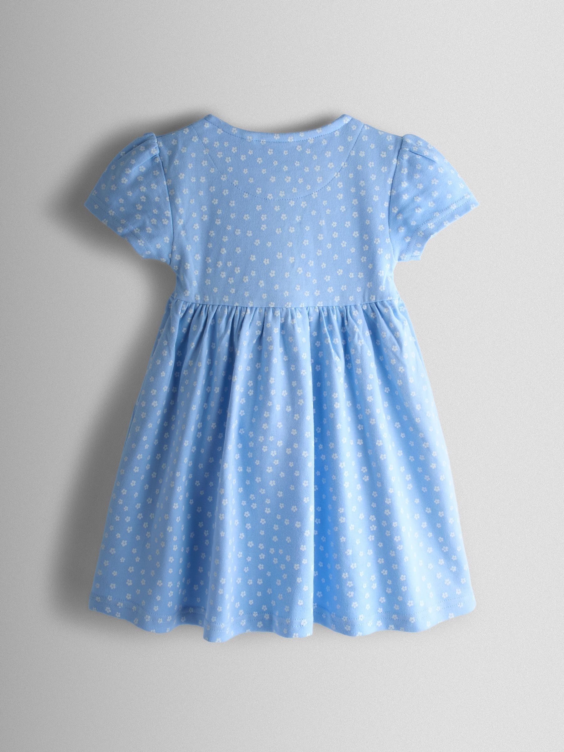 blue sunflower dress Light Appliqué Pockets Button Front Back in Stock_C Long Cool Woman (In Color:Dark-Navy playful detail