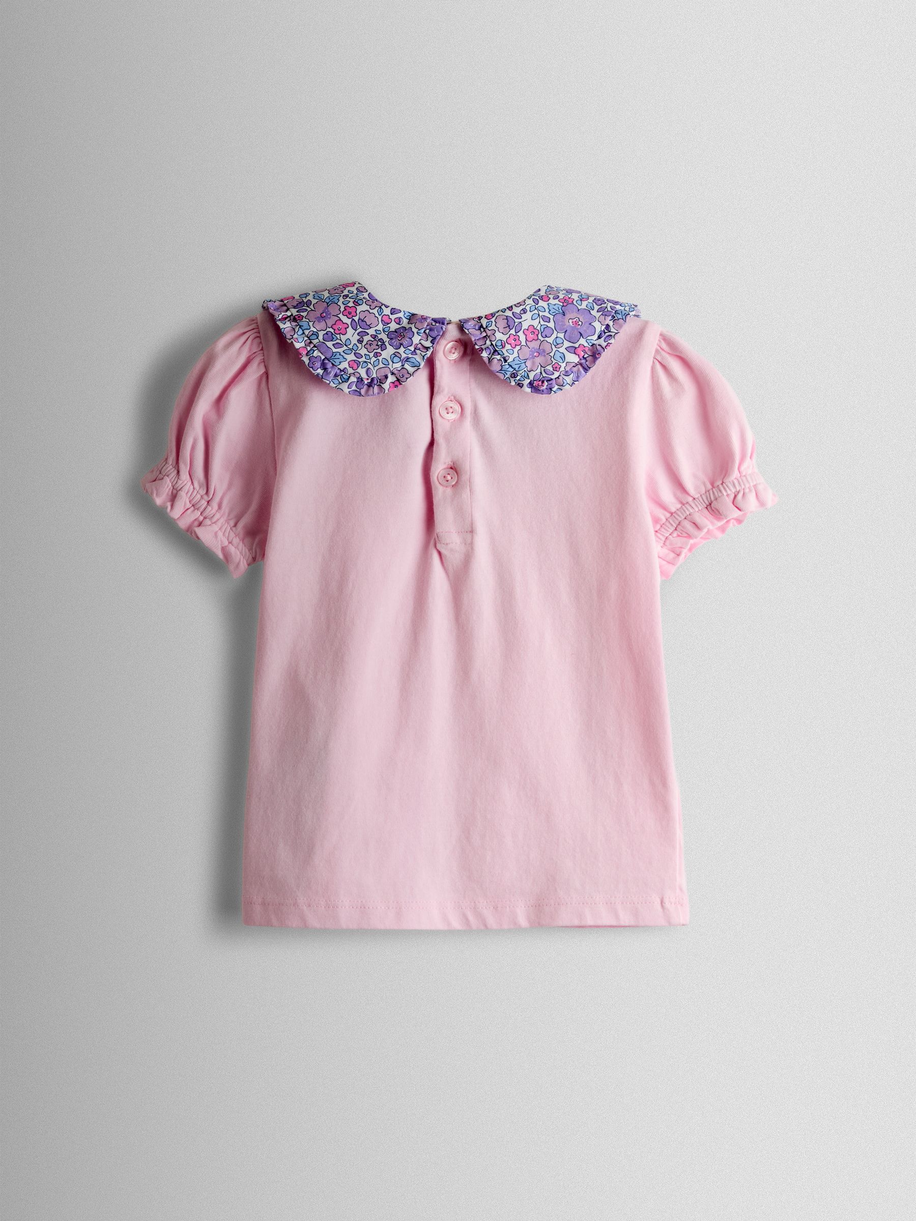 Light Pink Floral Tshirt & Skirt Set - Image 3 of 7