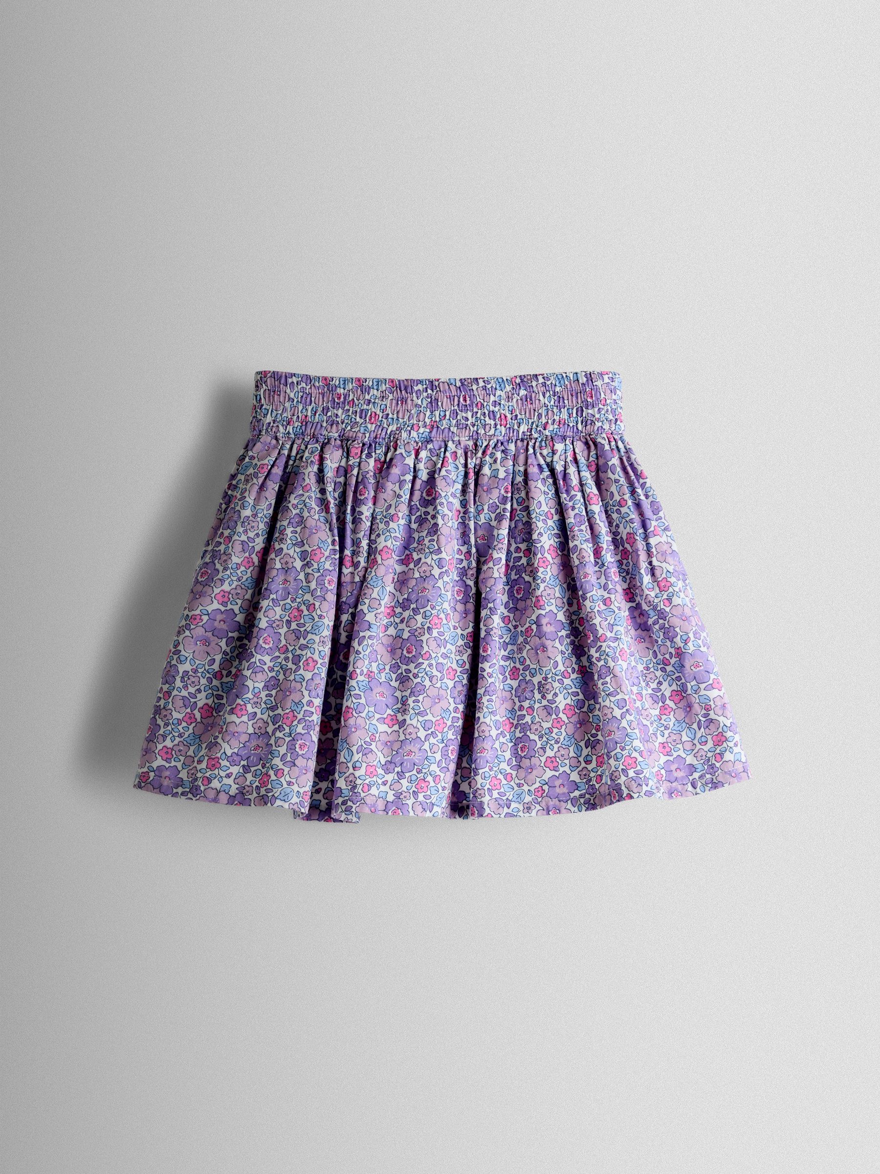 Light Pink Floral Tshirt & Skirt Set - Image 5 of 7