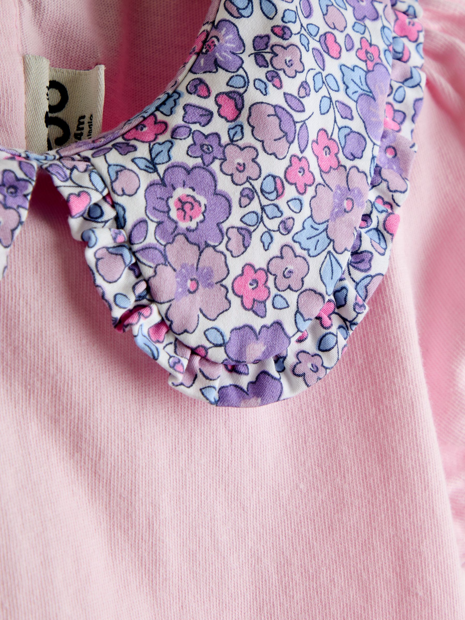 Light Pink Floral Tshirt & Skirt Set - Image 6 of 7