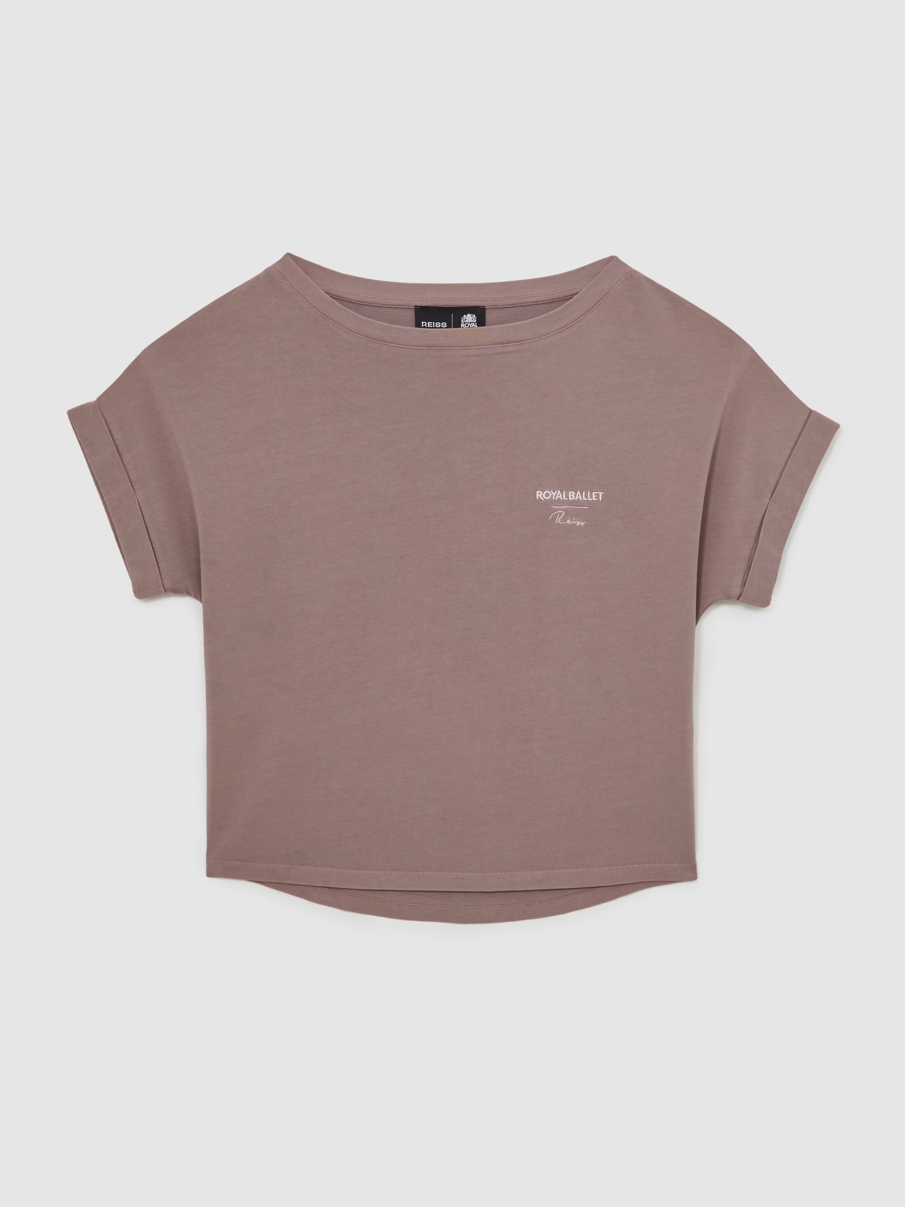 Reiss | Royal Ballet Logo T-Shirt in Rose Pink - Image 2 of 5