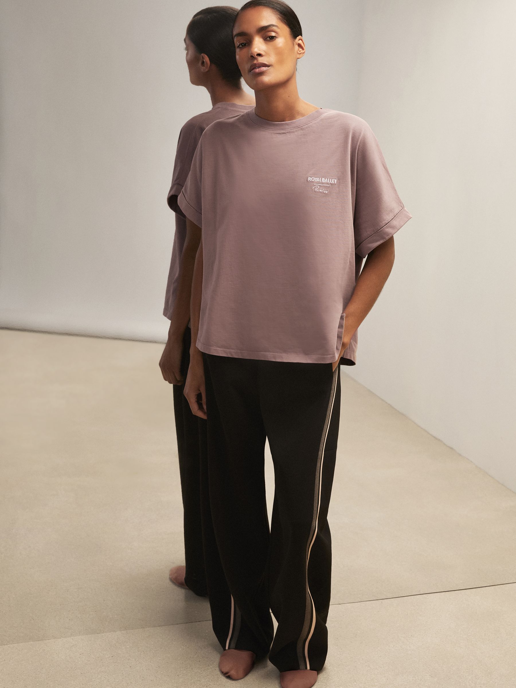 Reiss | Royal Ballet Logo T-Shirt in Rose Pink - image 5
