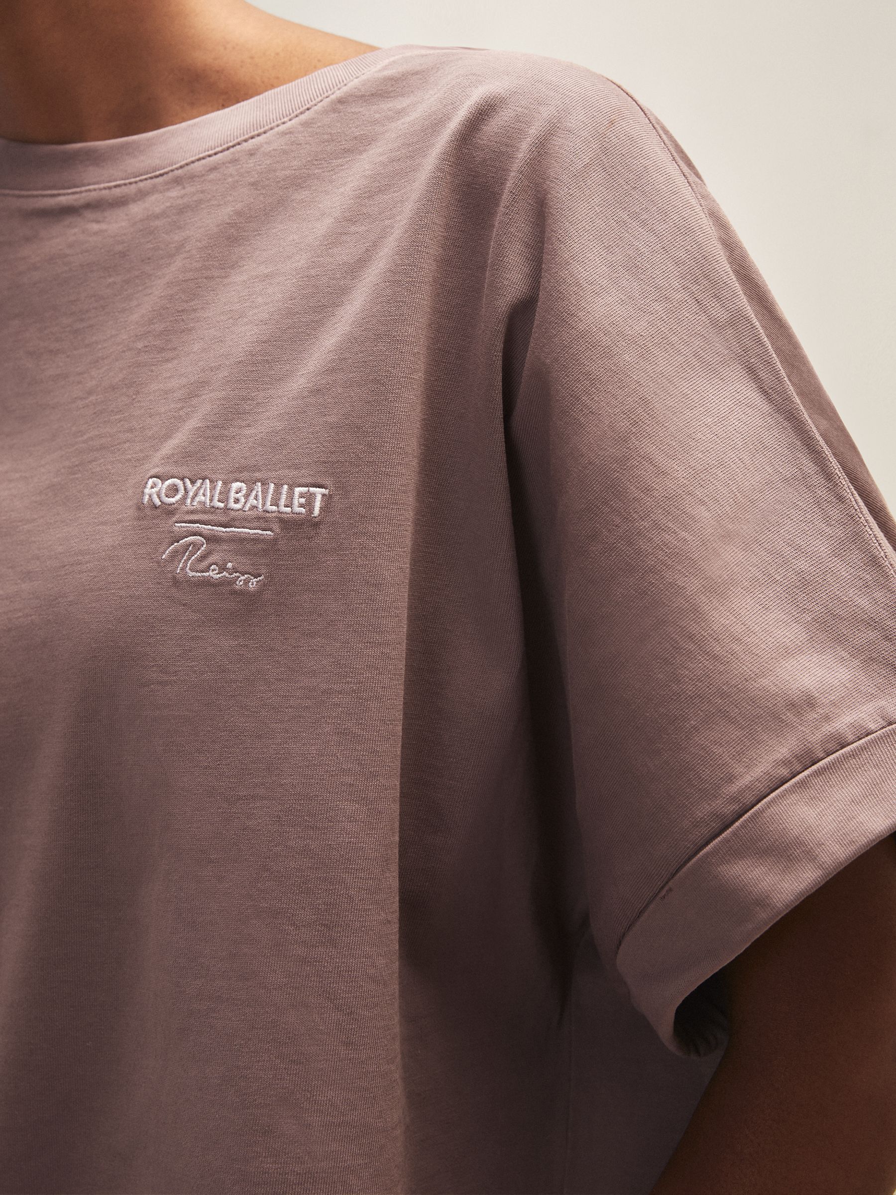 Reiss | Royal Ballet Logo T-Shirt in Rose Pink - image 3