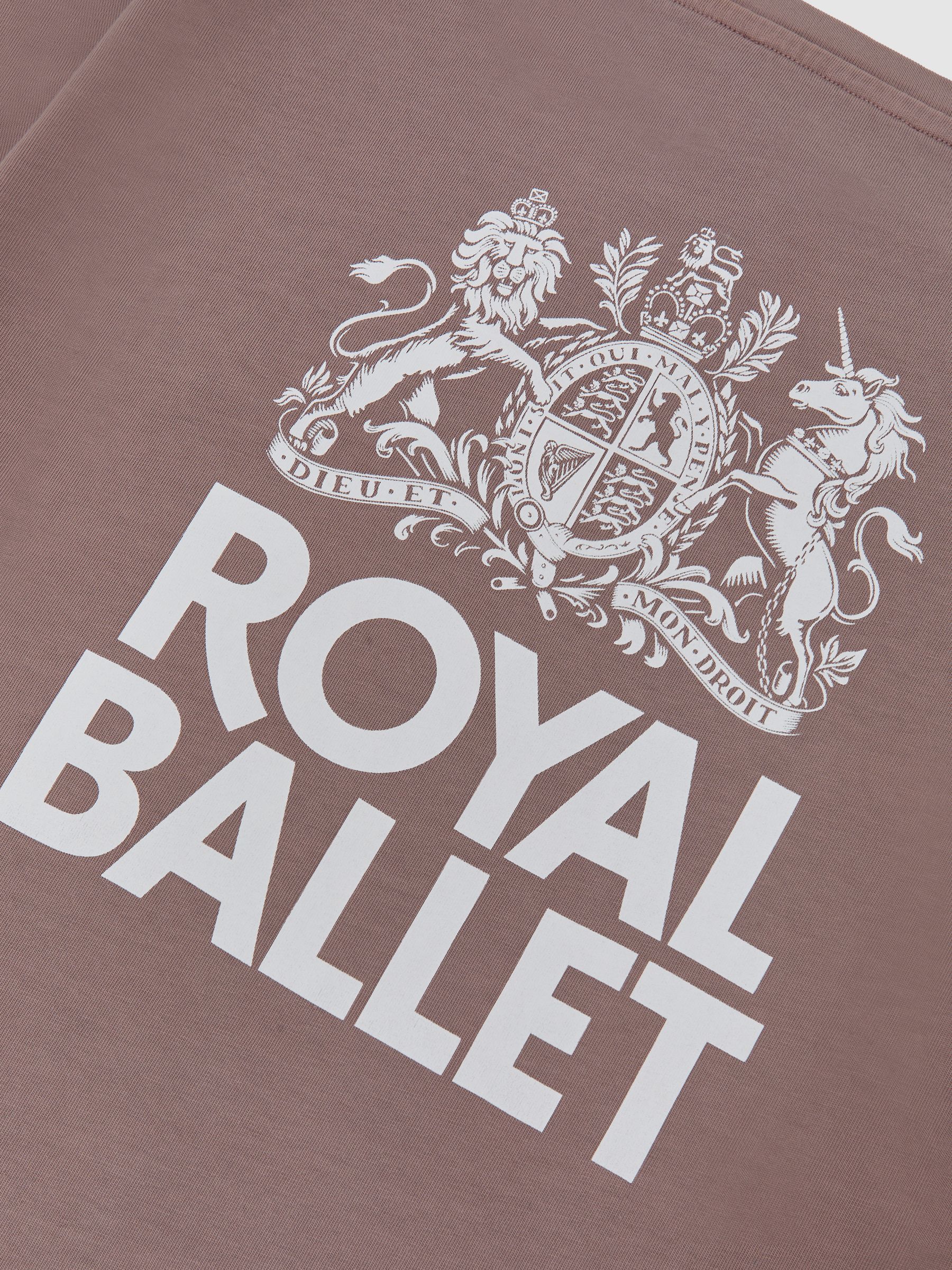 Reiss | Royal Ballet Logo T-Shirt in Rose Pink - image 4