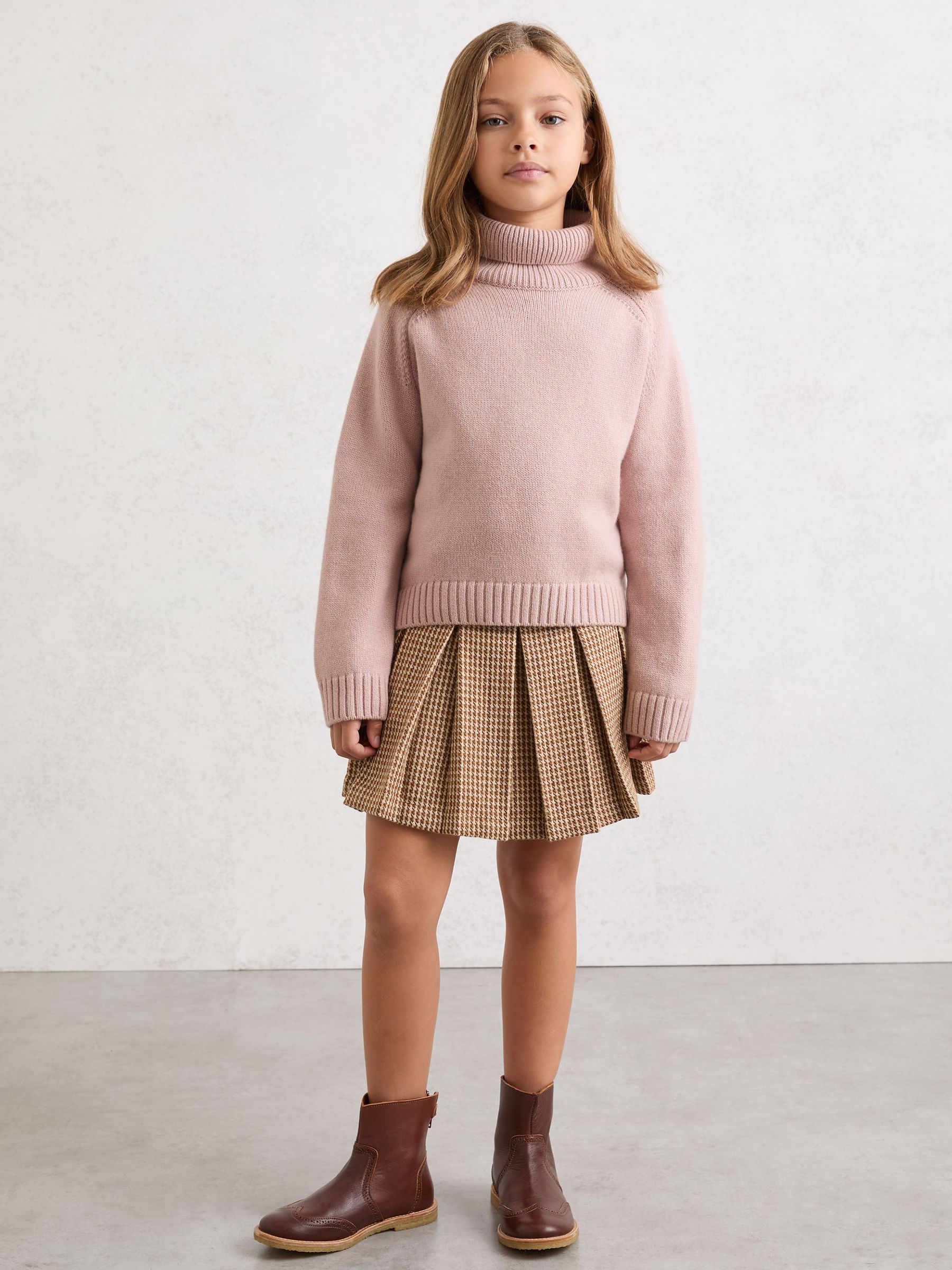 9-13 år Rosa ull- och kashmir Jumper med Rollneck - Bild 1 av 5 9-13 år Rosa ull- och kashmir Jumper med Rollneck - Bild 1 av 5