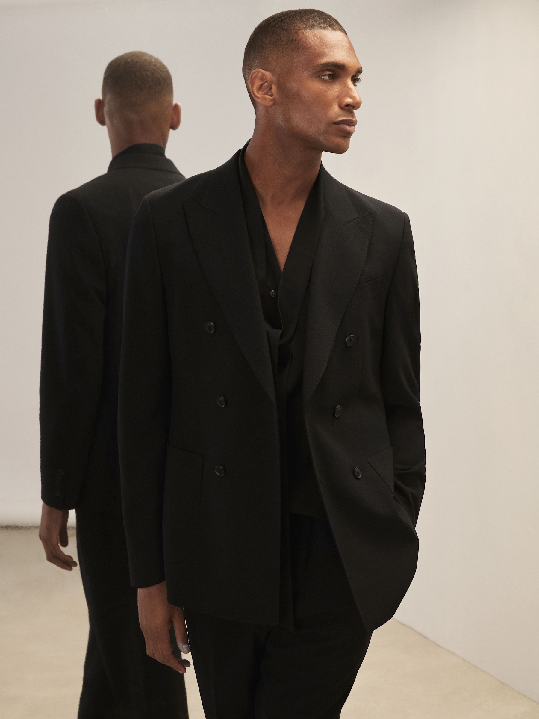 Reiss | Royal Ballet Peak-Lapel Blazer in Black - Image 3 of 8