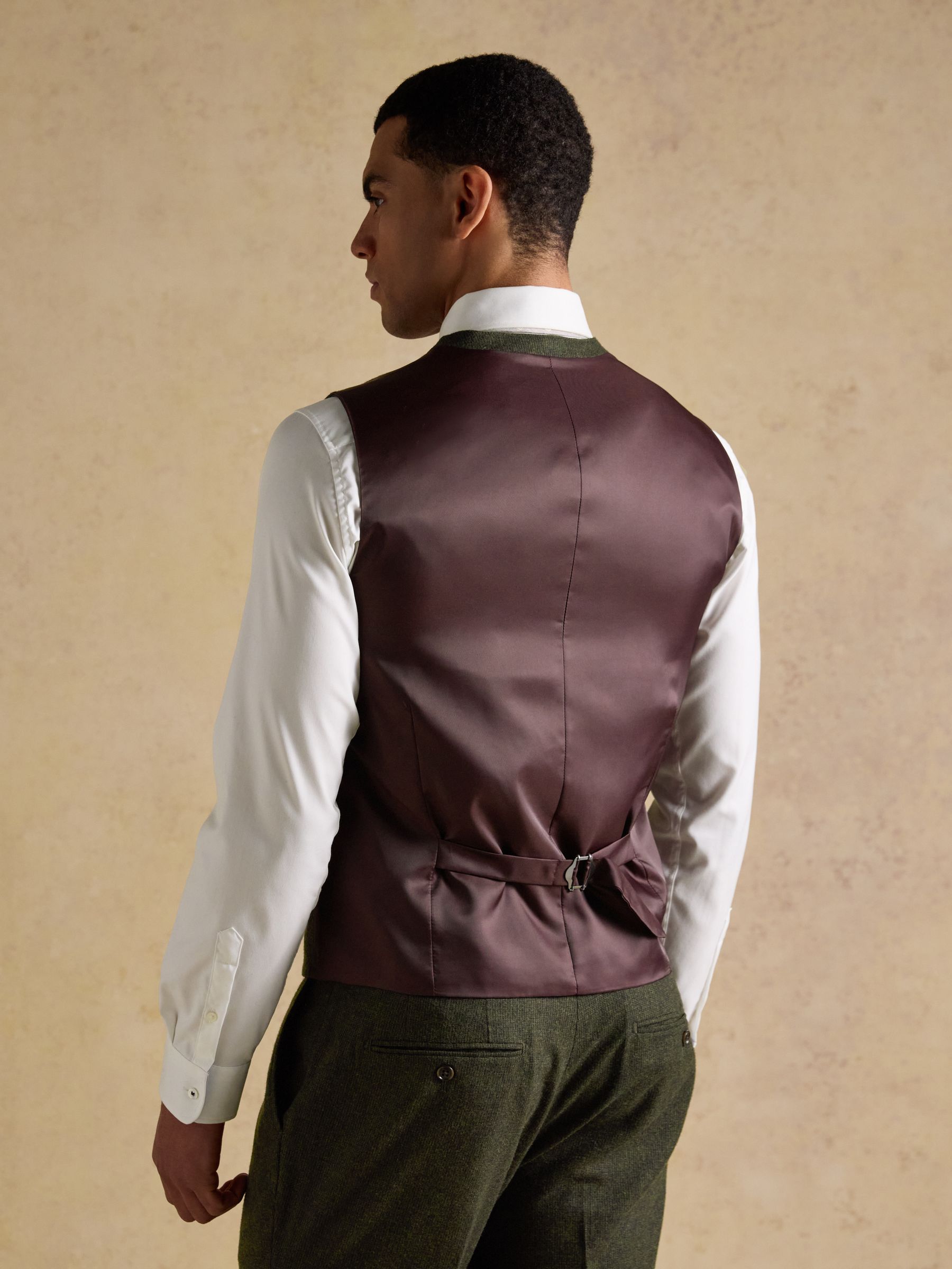 Green Wool Blend Waistcoat - Image 2 of 7