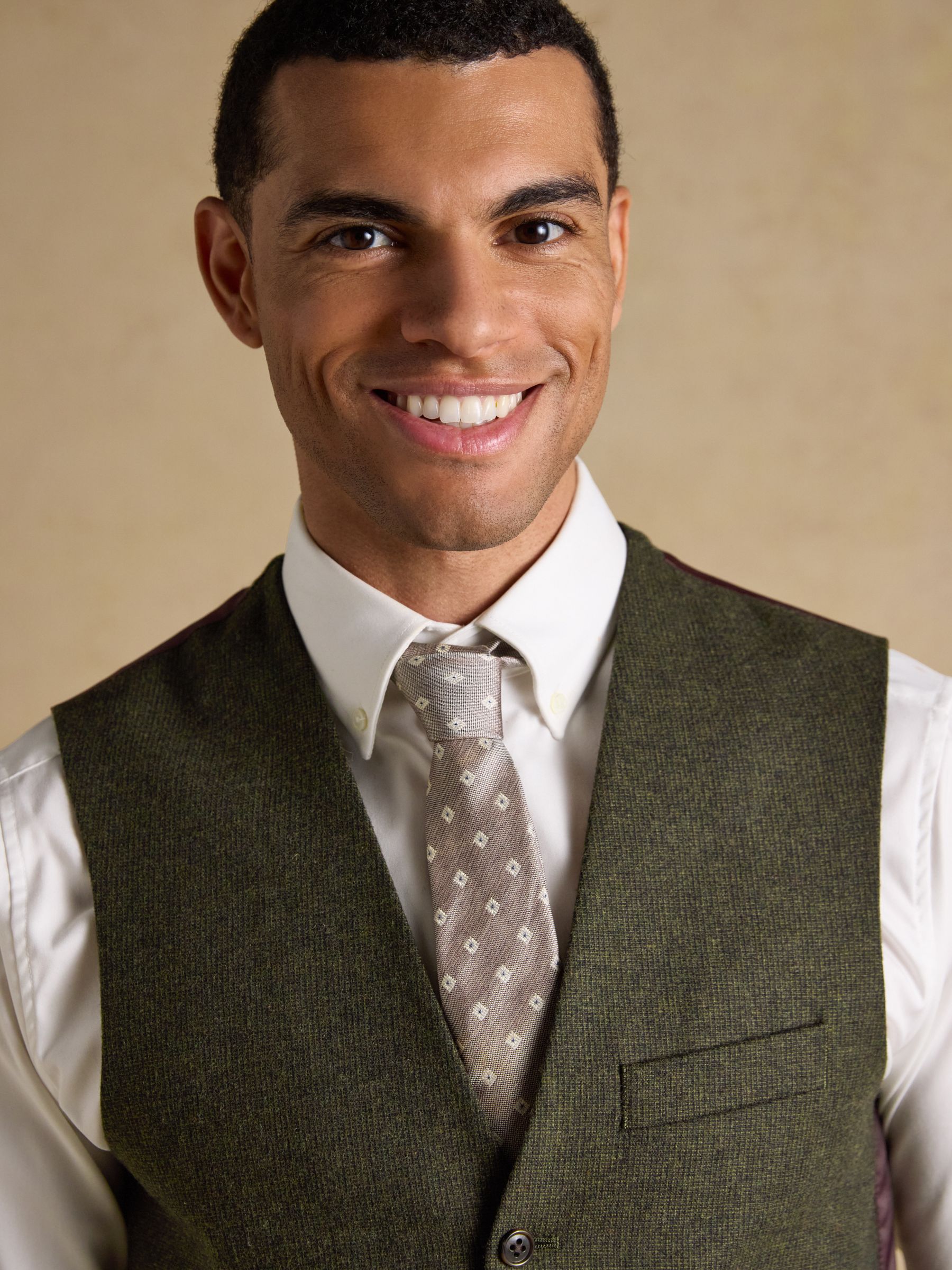 Green Wool Blend Waistcoat - Image 3 of 7