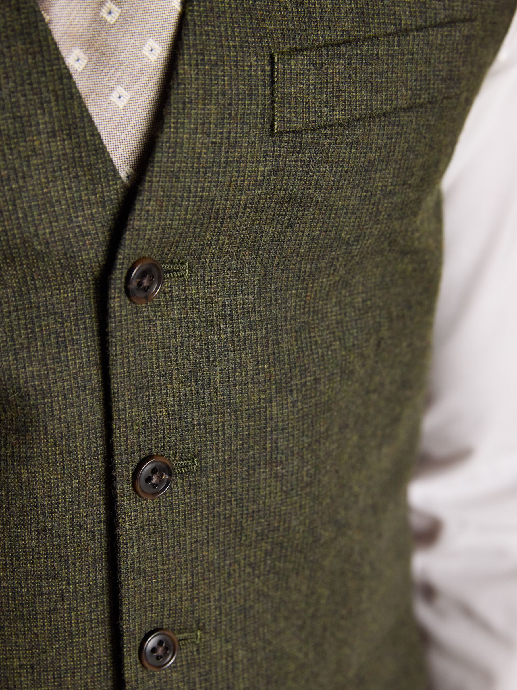 Green Wool Blend Waistcoat - Image 5 of 7