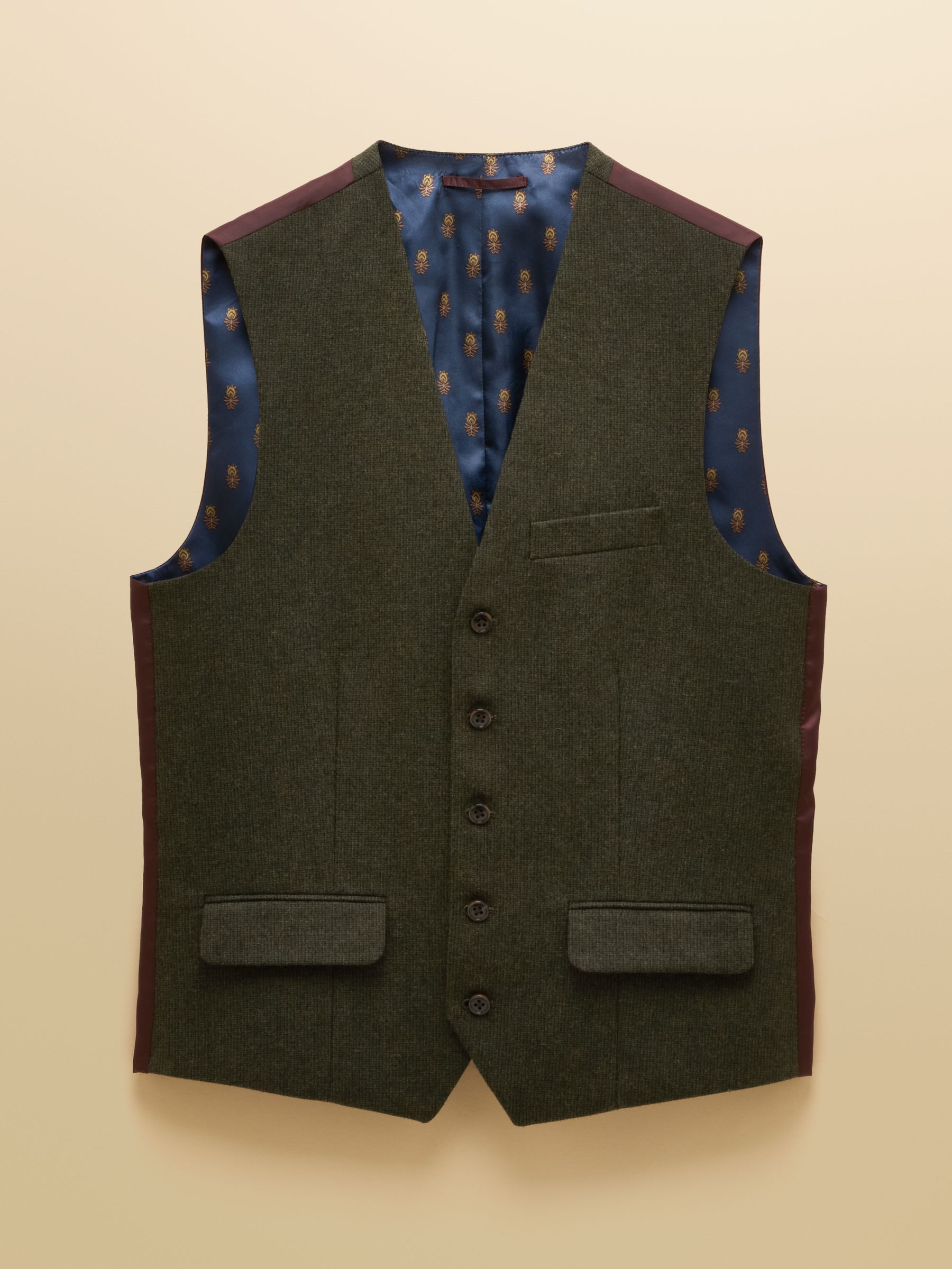 Green Wool Blend Waistcoat - Image 7 of 7