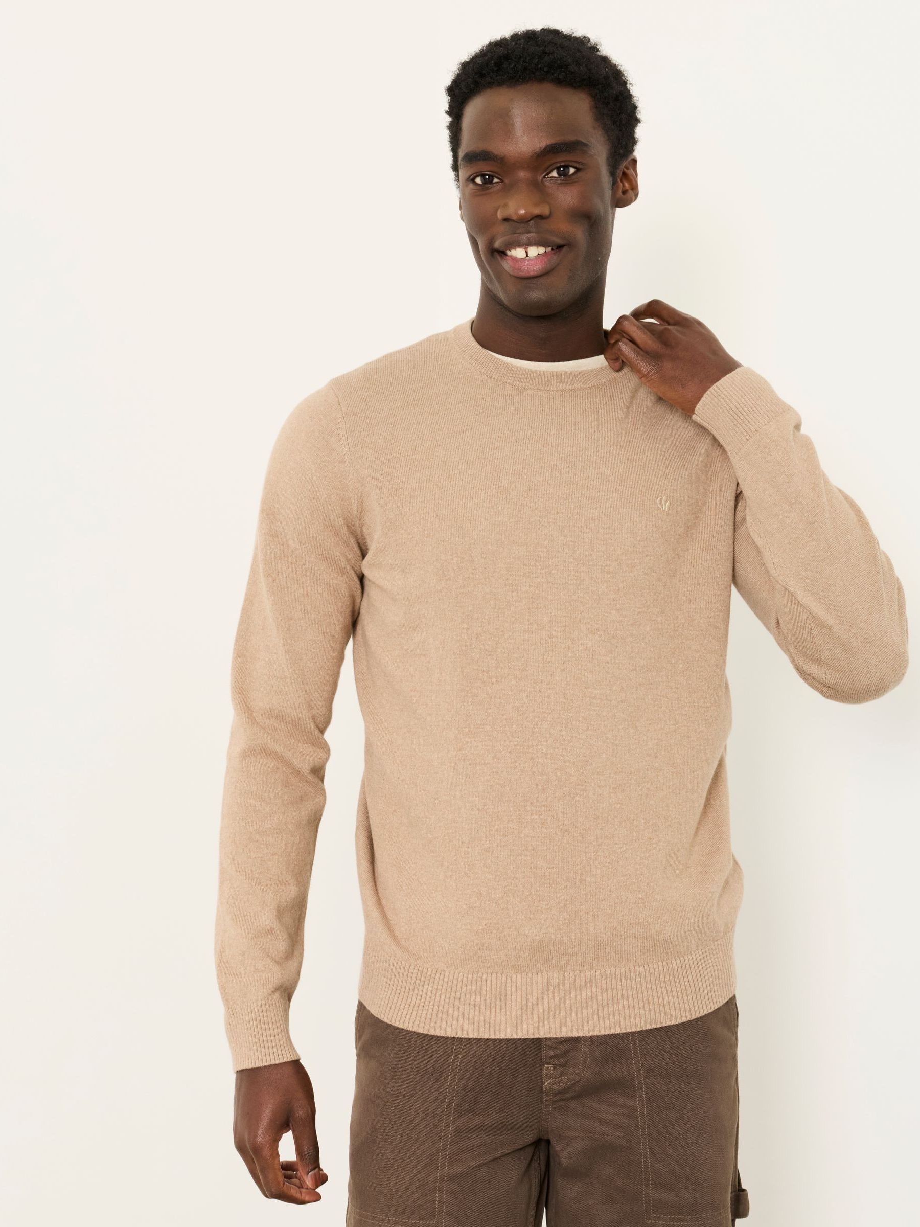Rye Natural Crew Neck Knitted Jumper - Image 1 of 6