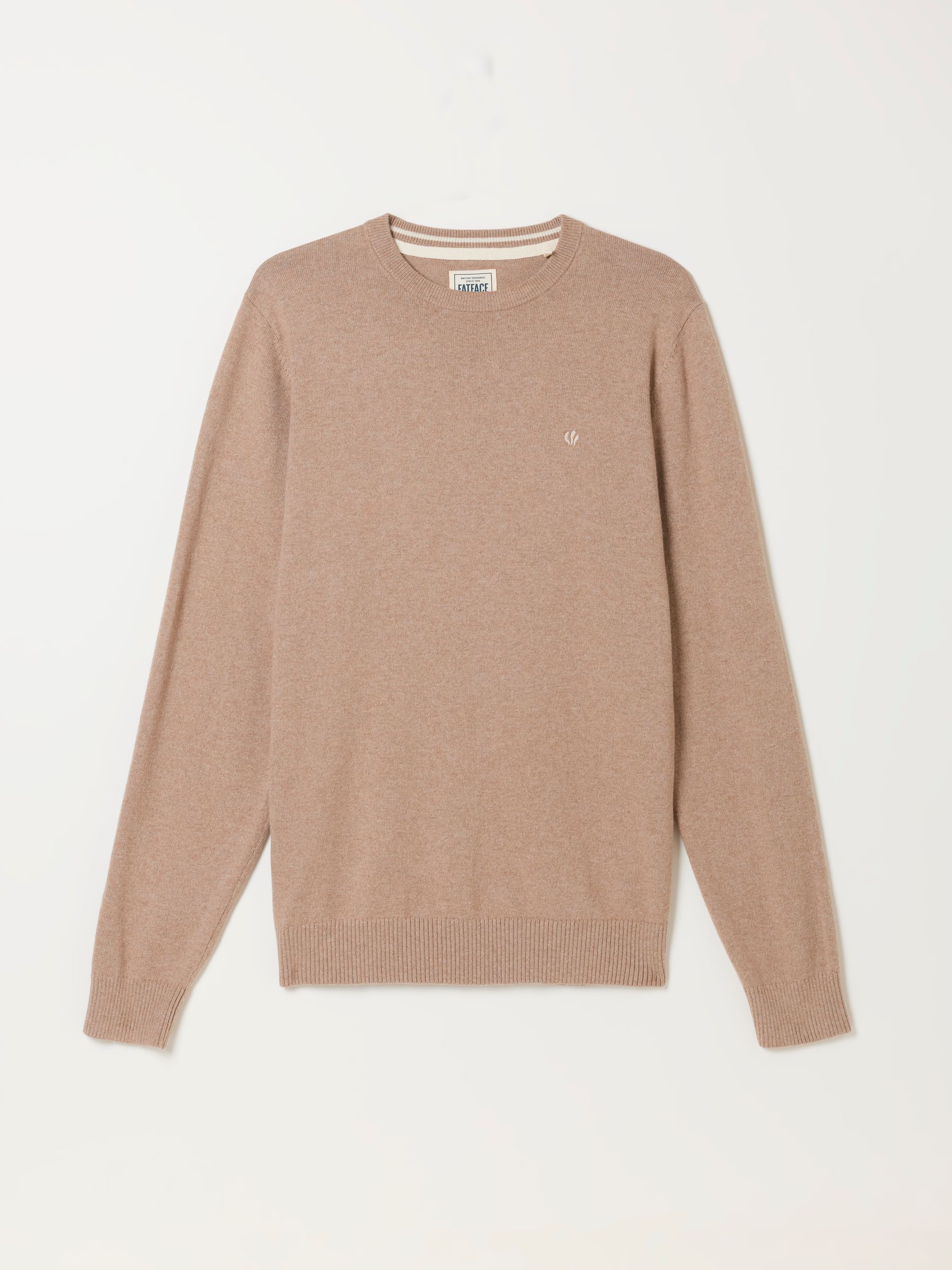 Rye Natural Crew Neck Knitted Jumper - Image 6 of 6