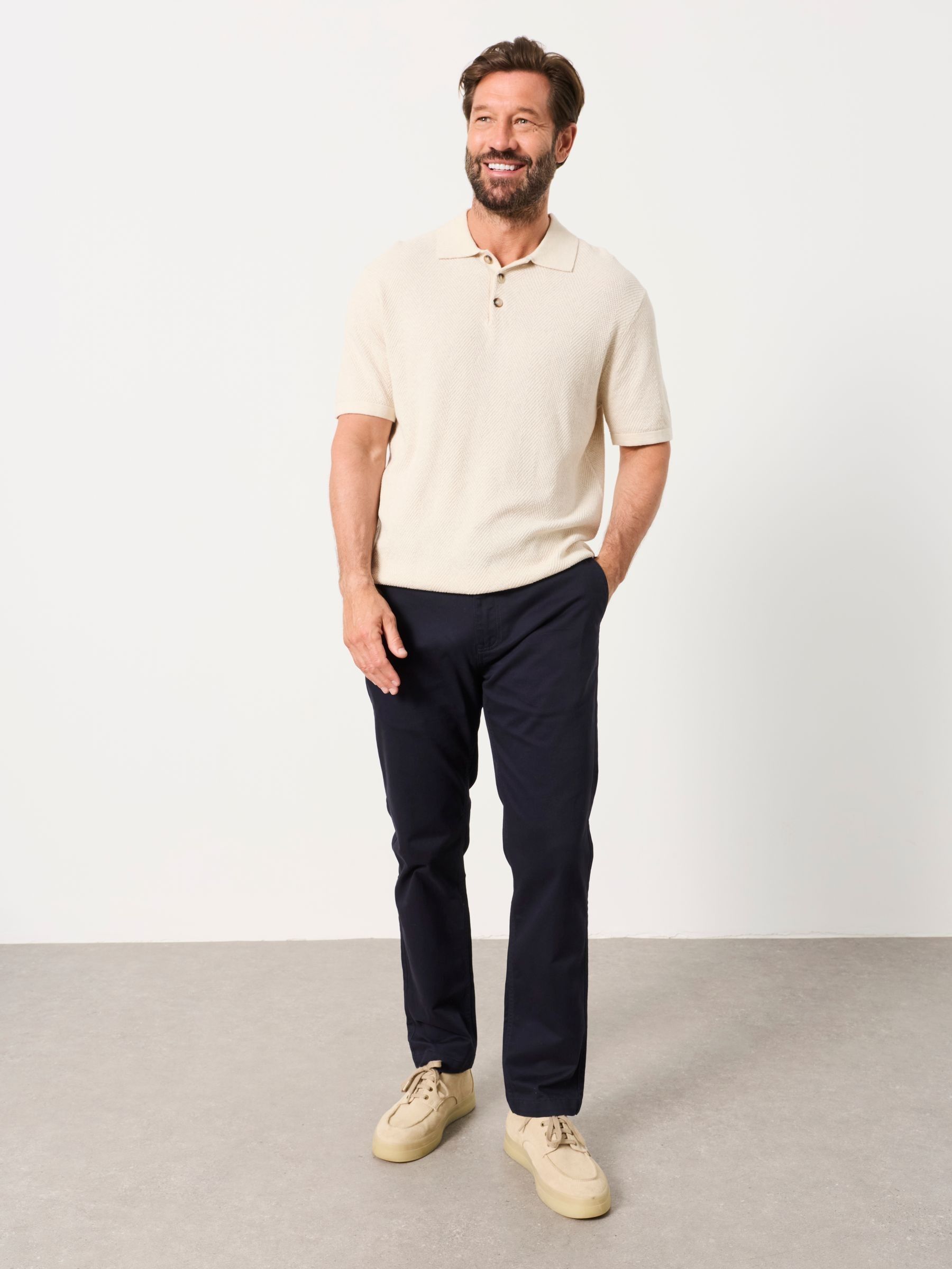 Navy Hayton Slim Fit Chinos - Image 3 of 6