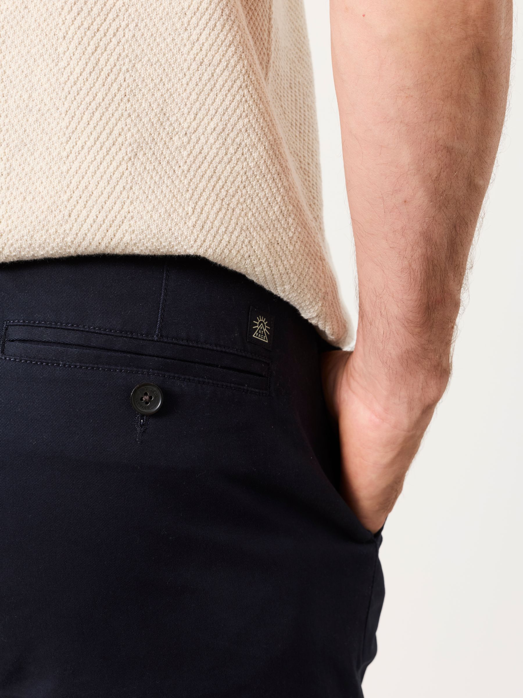 Navy Hayton Slim Fit Chinos - Image 4 of 6