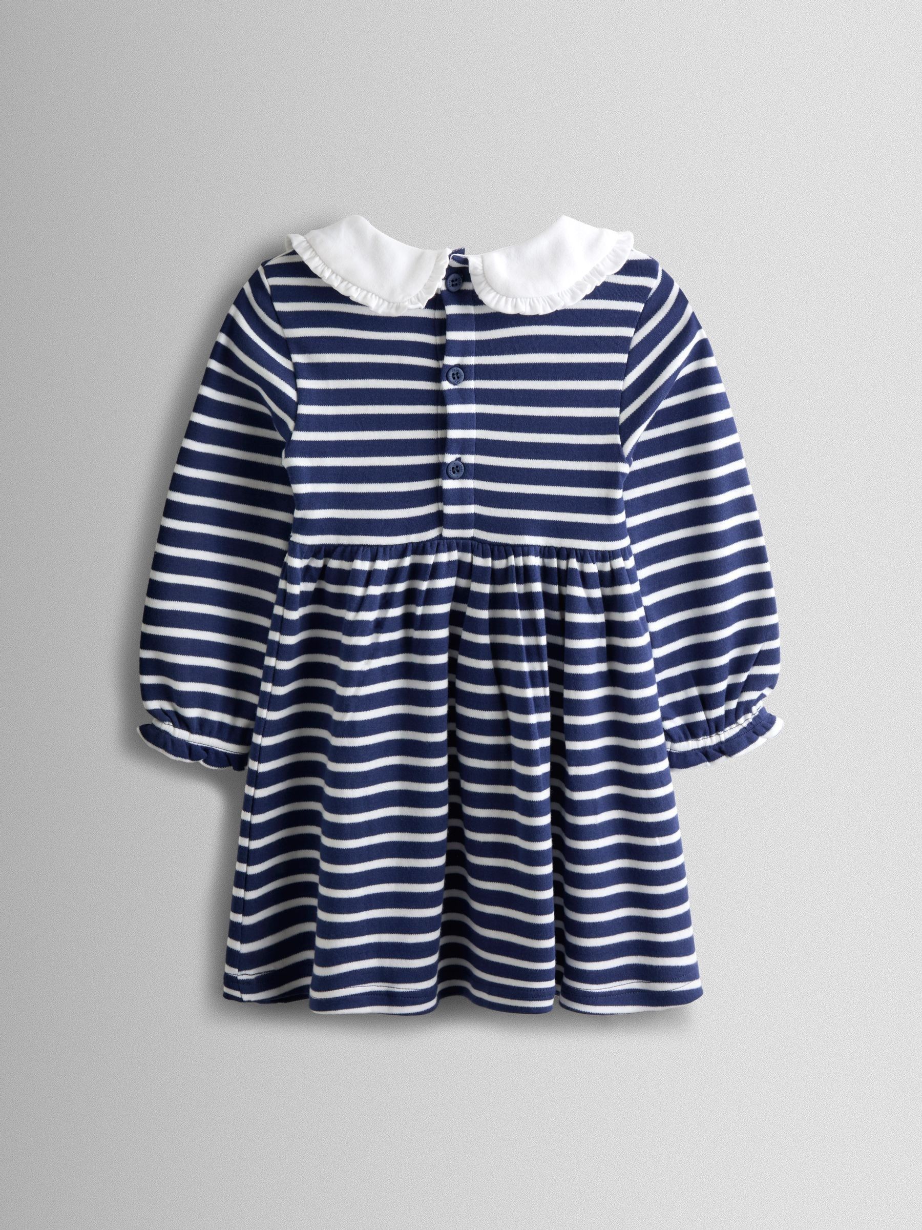 Navy Blue Classic Peter Pan Dress - Image 2 of 3